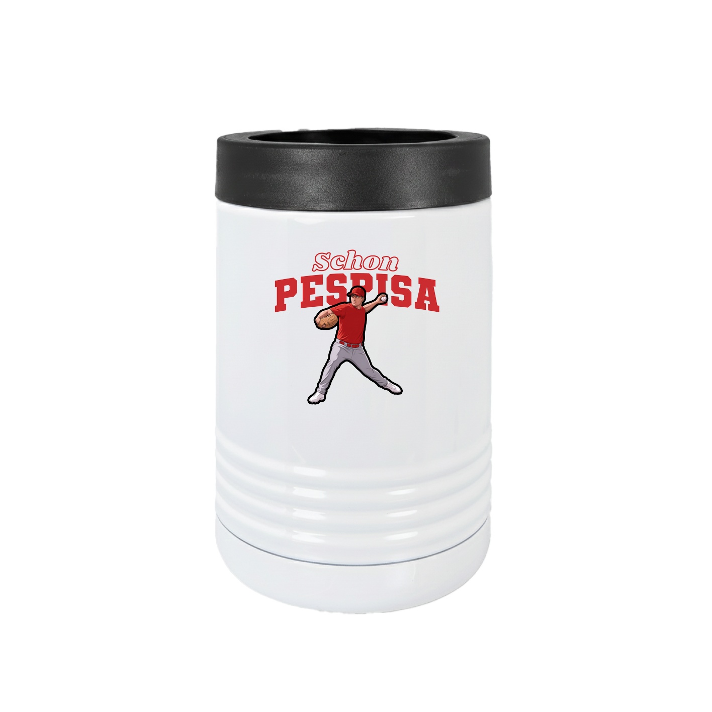 Beverage Holder — Name Arch in White