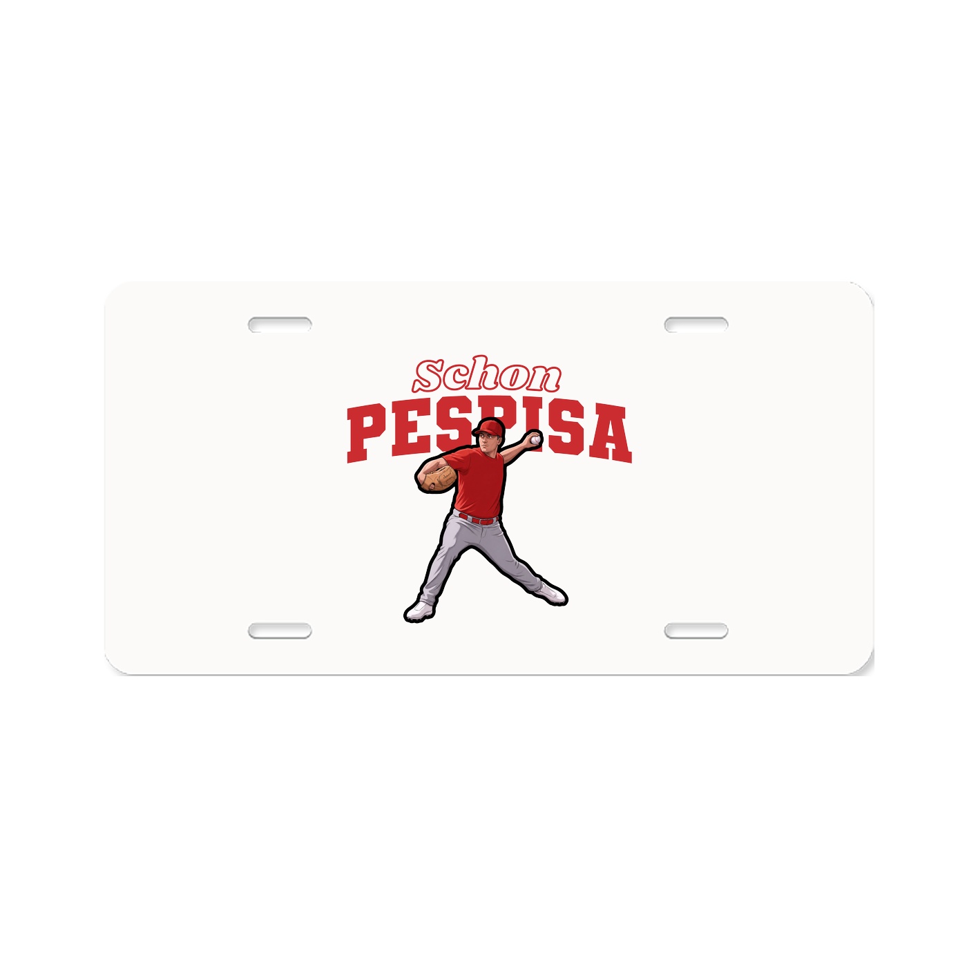 License Plate — Name Arch in Classic