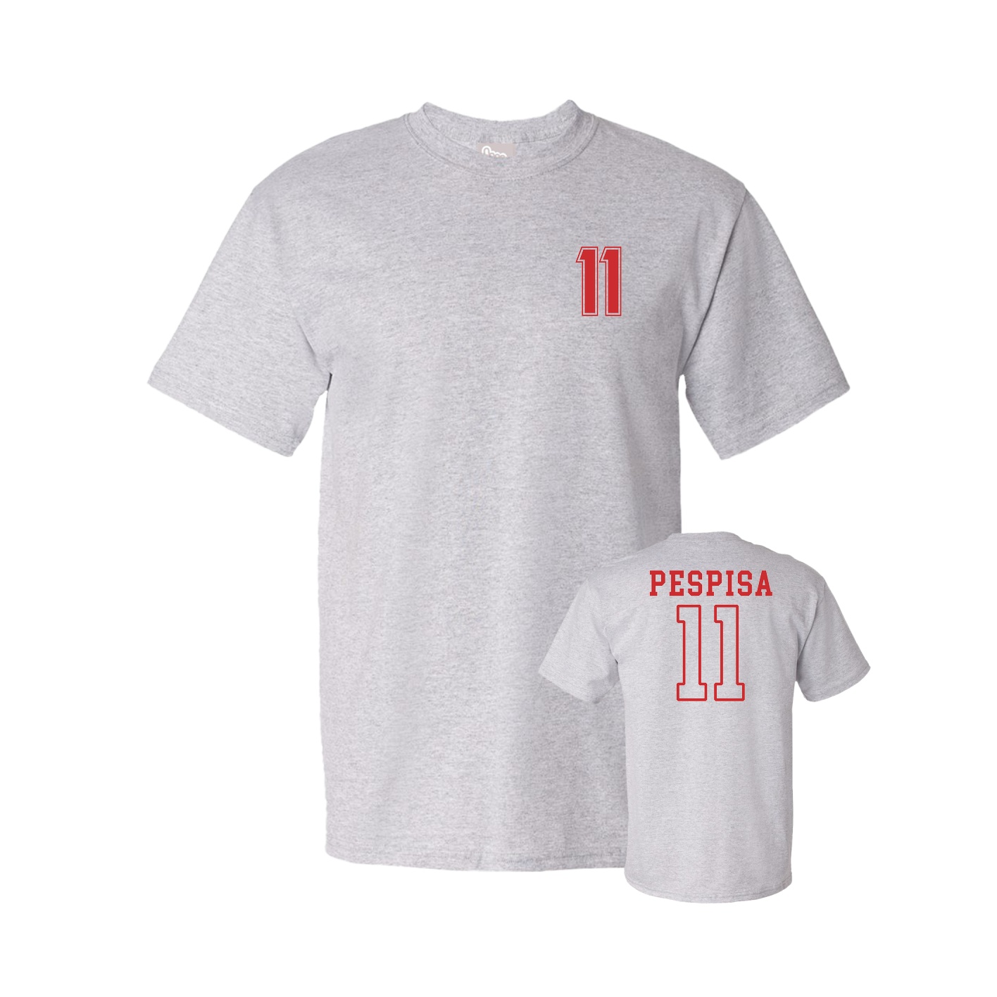 Tee — Chest Back in Grey