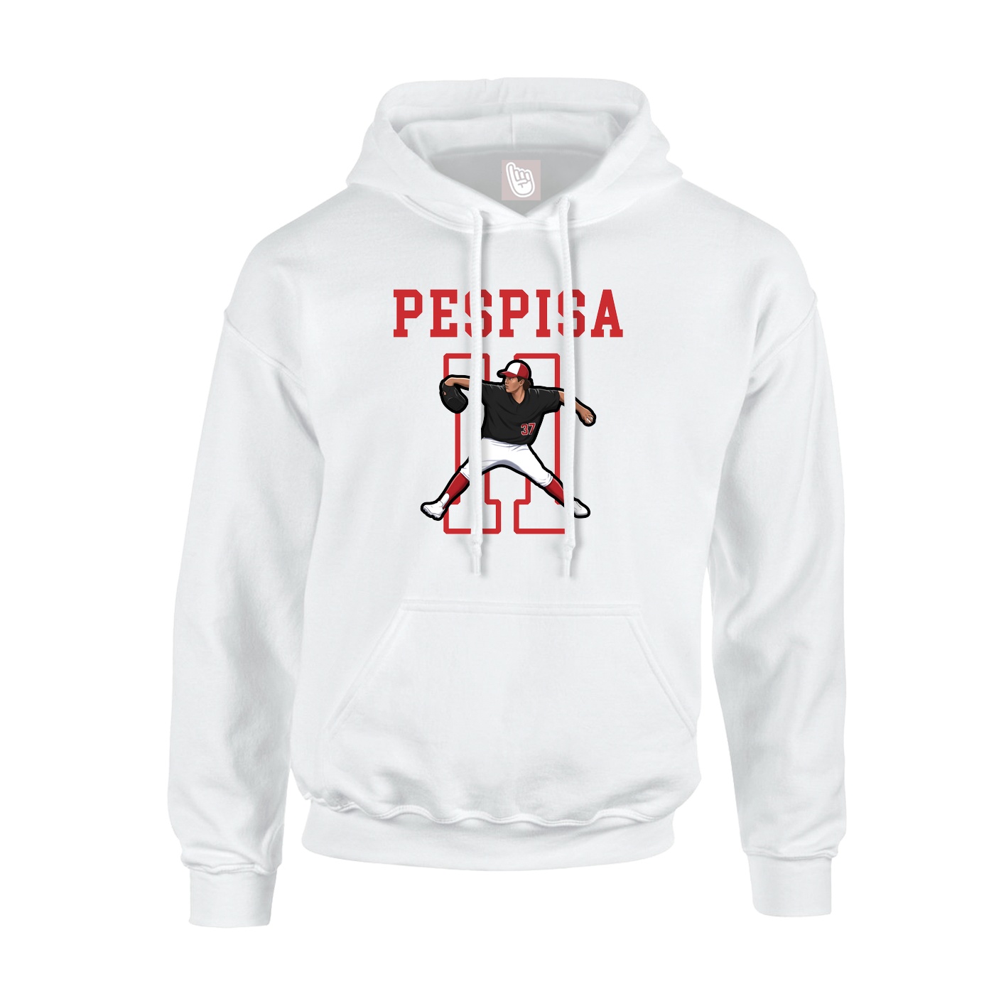 Hoodie — Shirsey in White