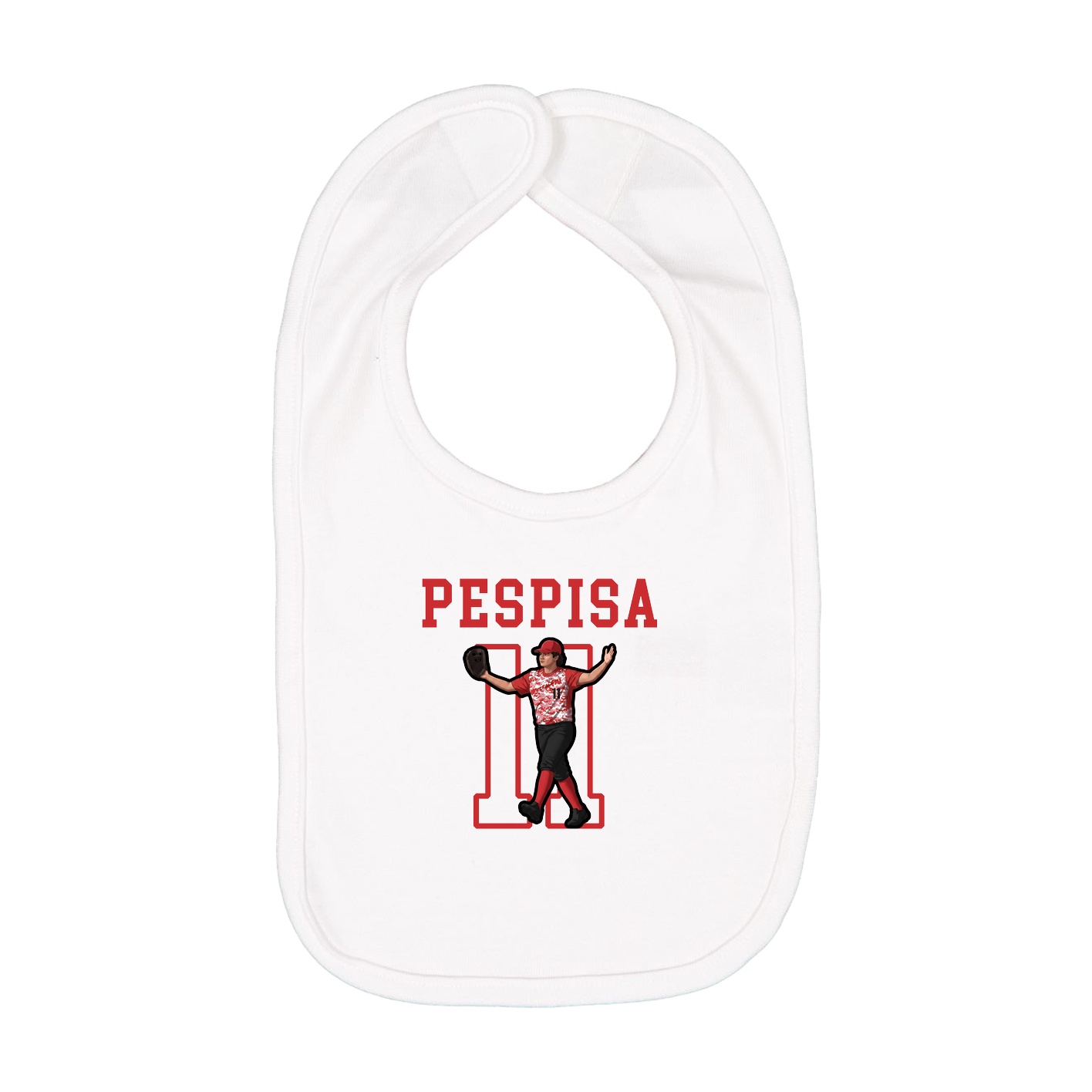 Infant Bib — Shirsey in White