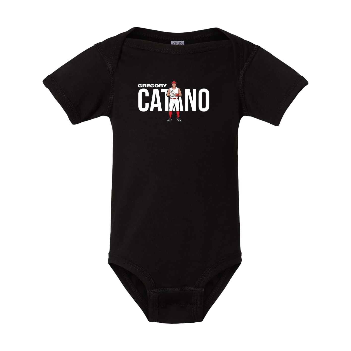 Baby Onesie — Player Name in Black