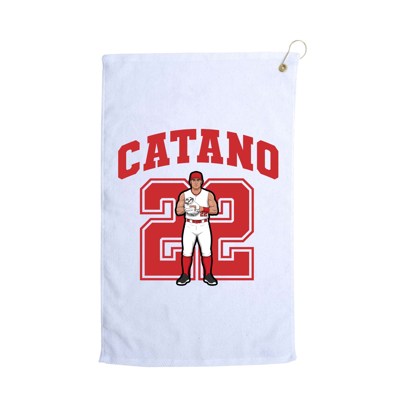 Golf Towel — Number in White