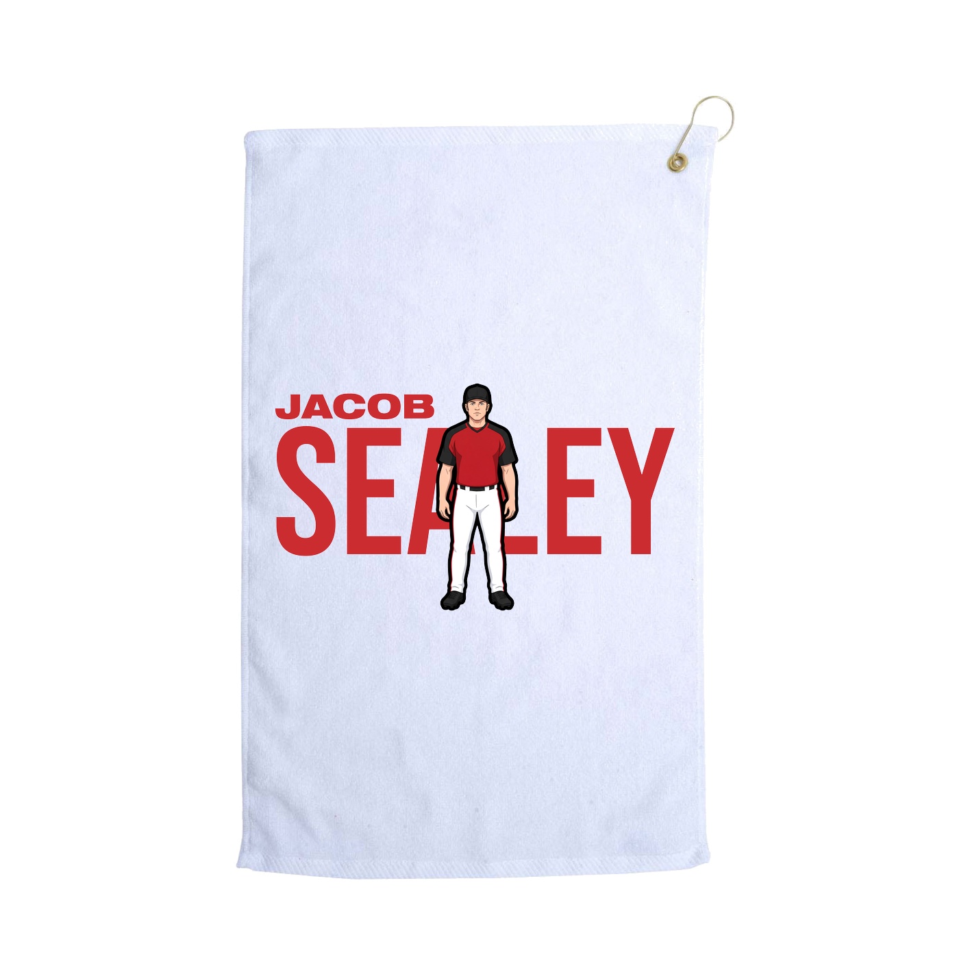 Golf Towel — Player Name in White