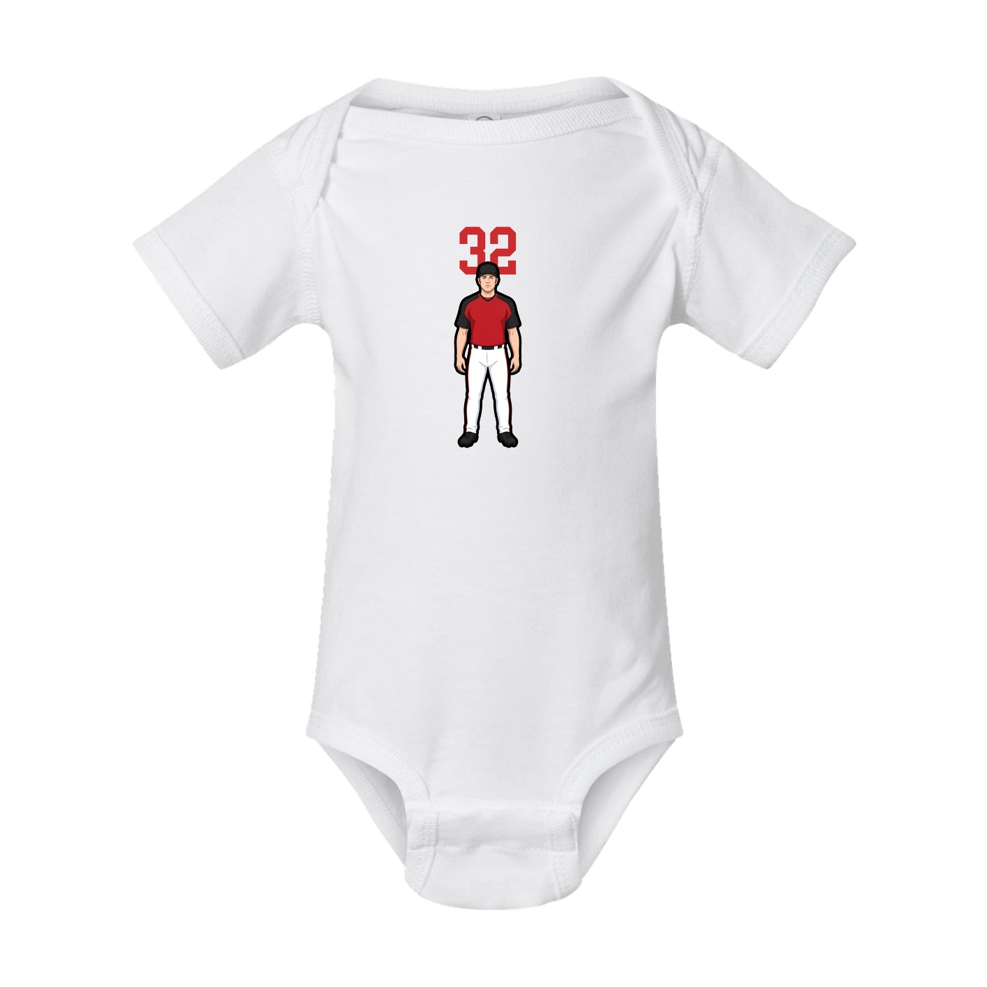 Baby Onesie — Number Top in White