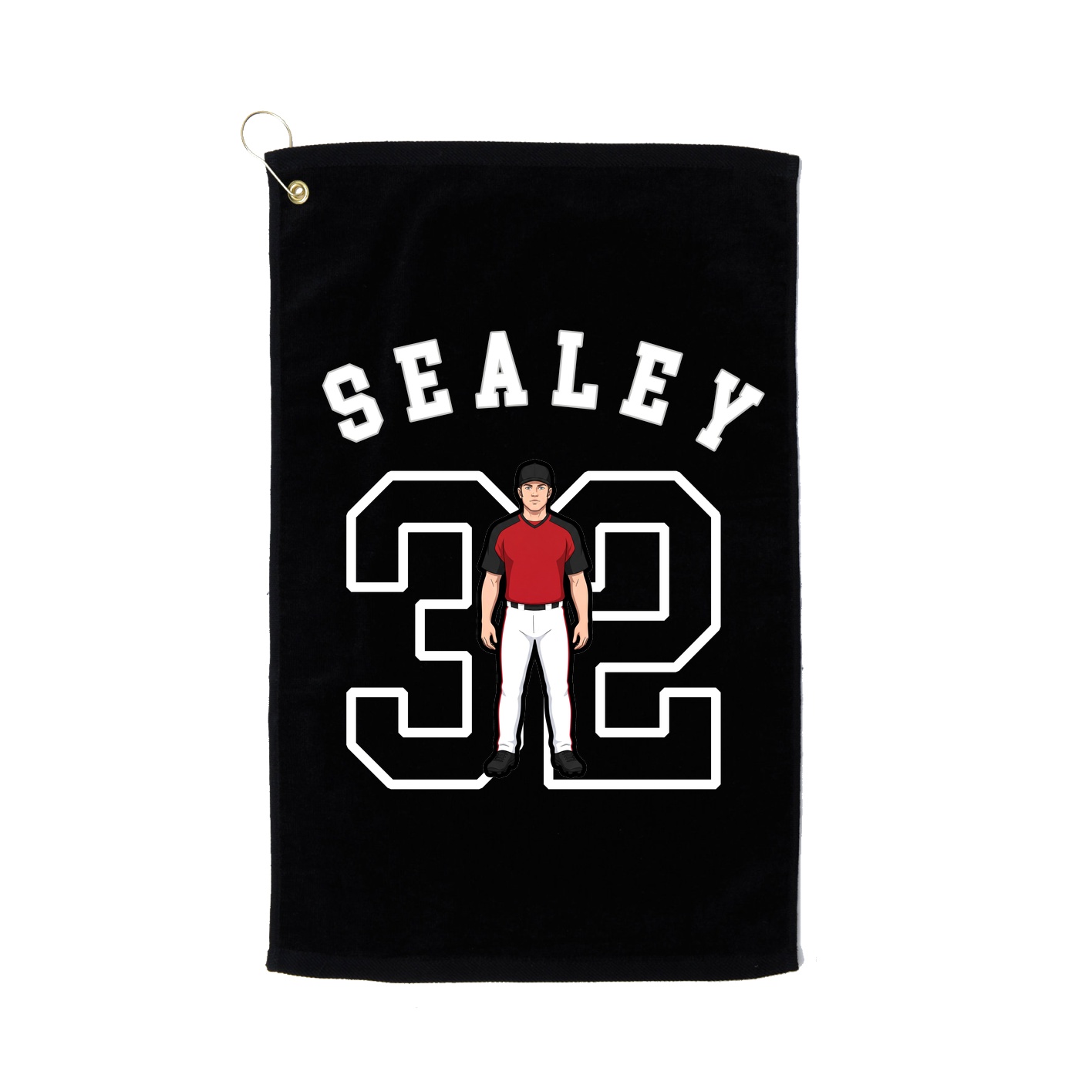 Golf Towel — Shirsey Arch in Black