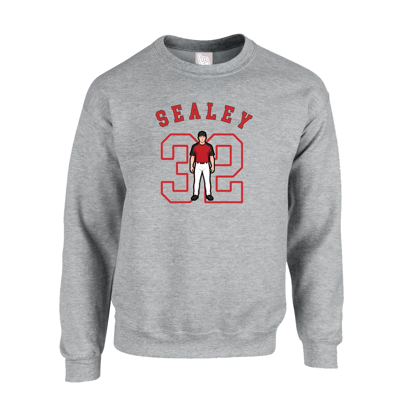 Fleece Crew — Shirsey Arch in Grey