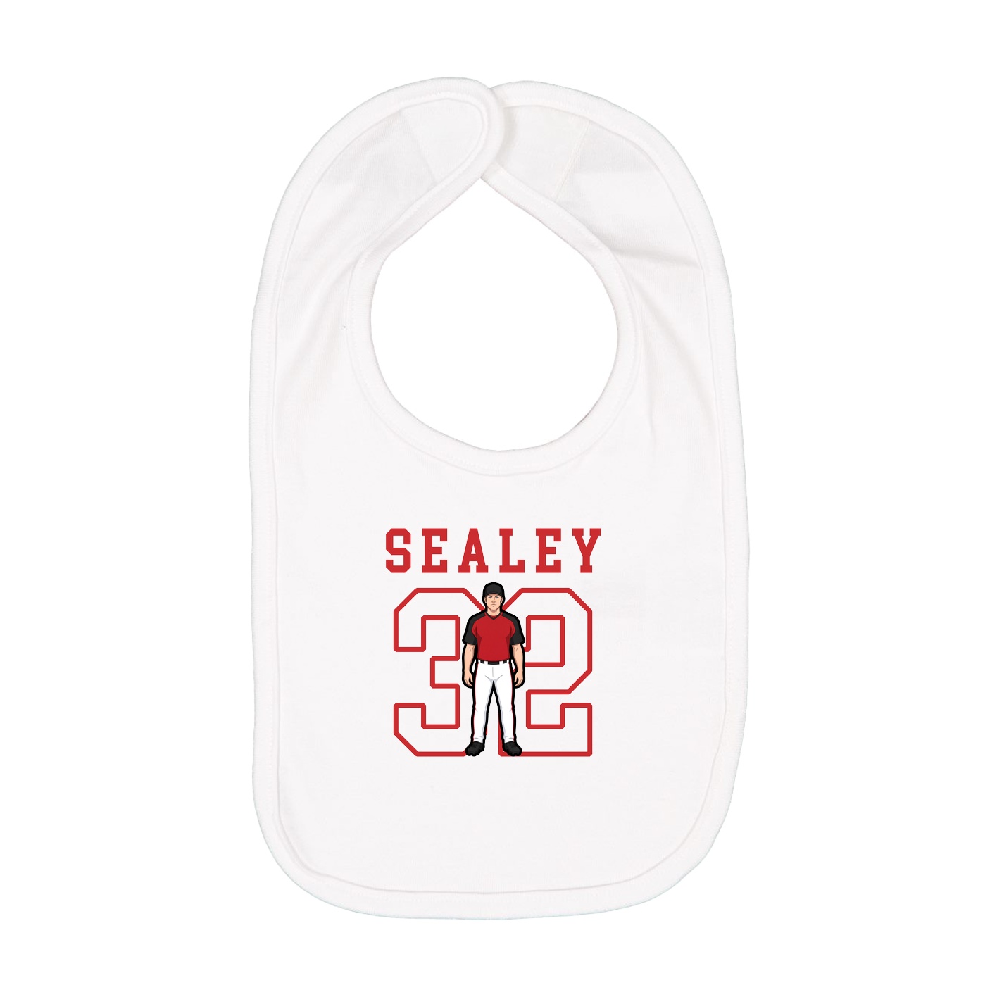 Infant Bib — Shirsey in White