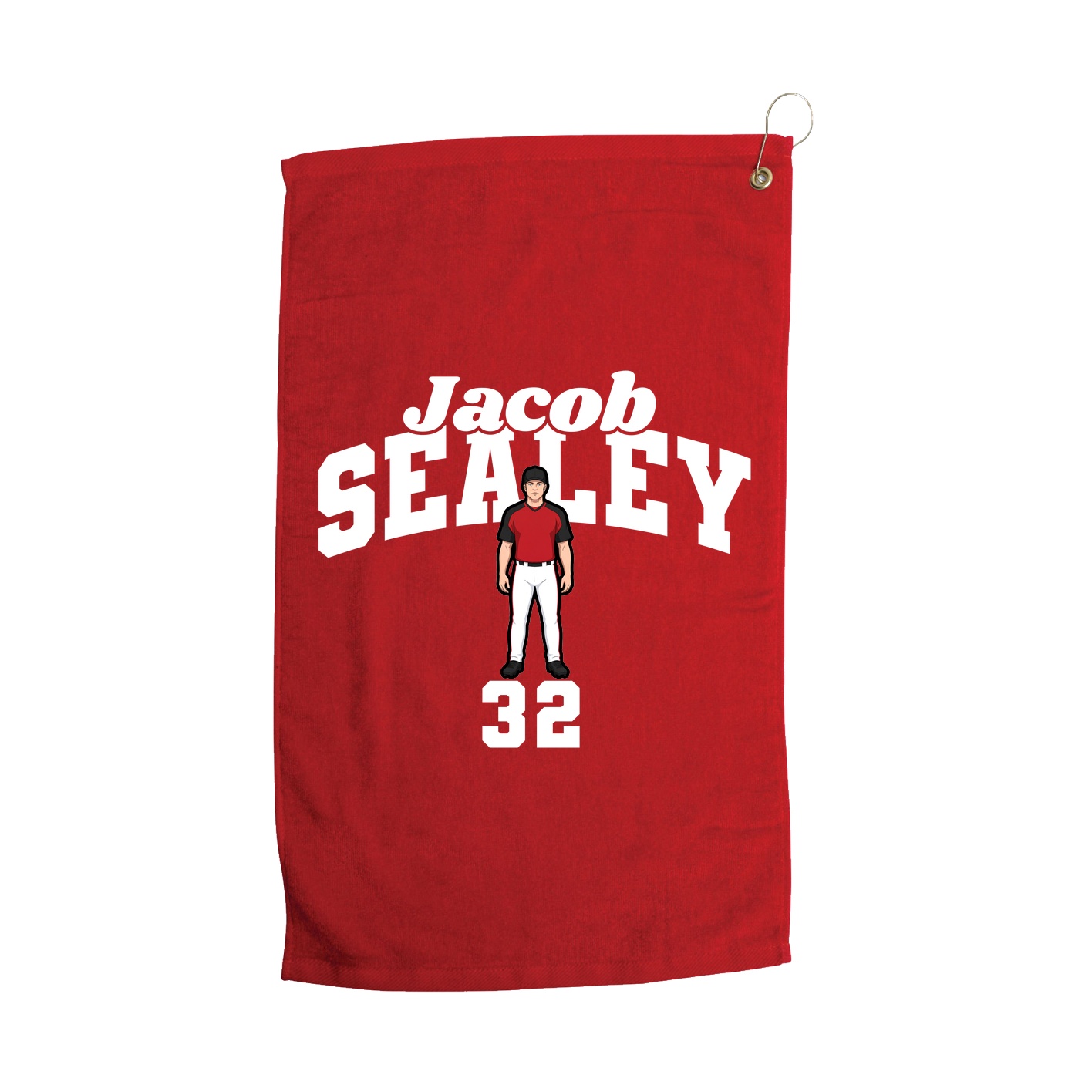 Golf Towel — Signature Arch in Red