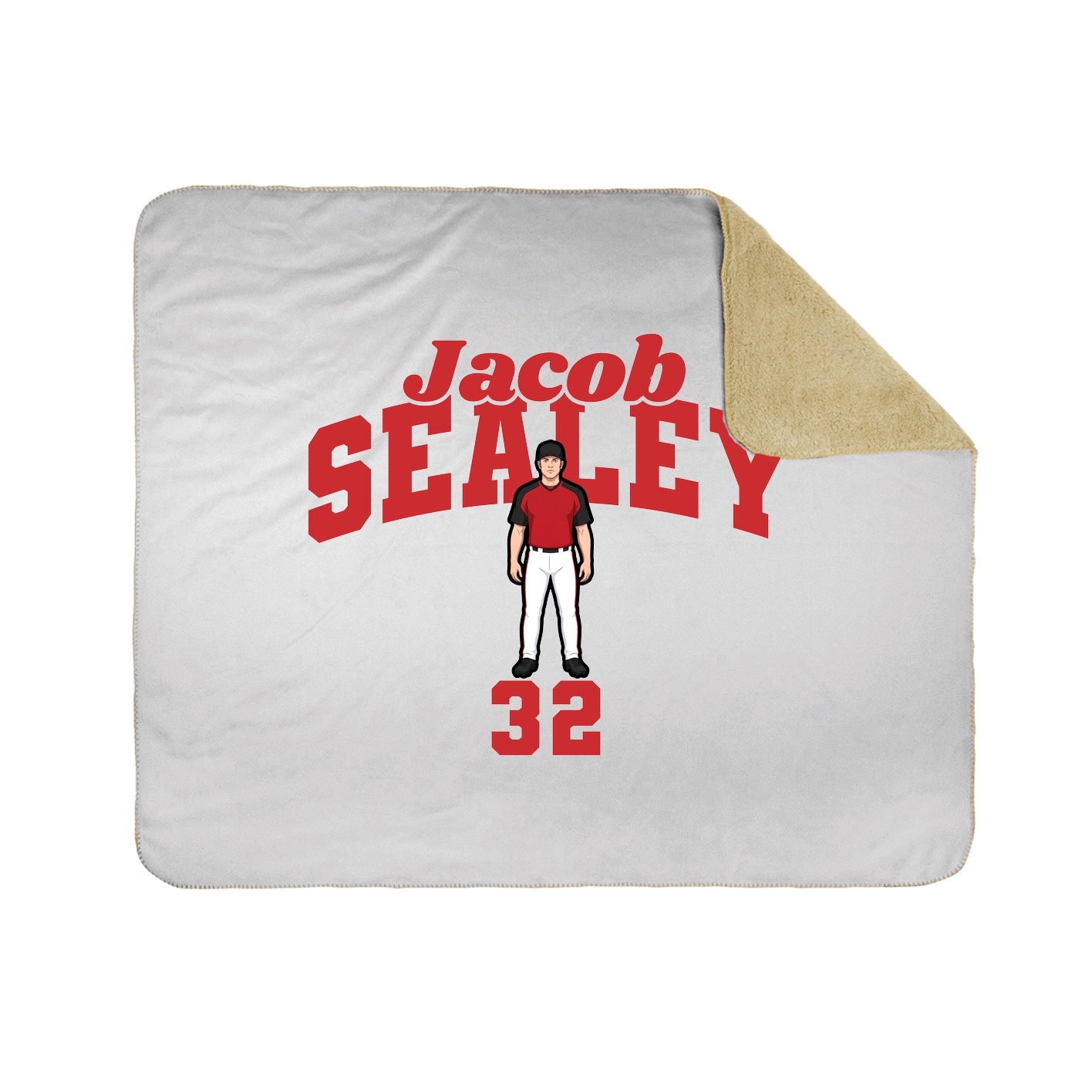 Throw Blanket — Signature Arch in White