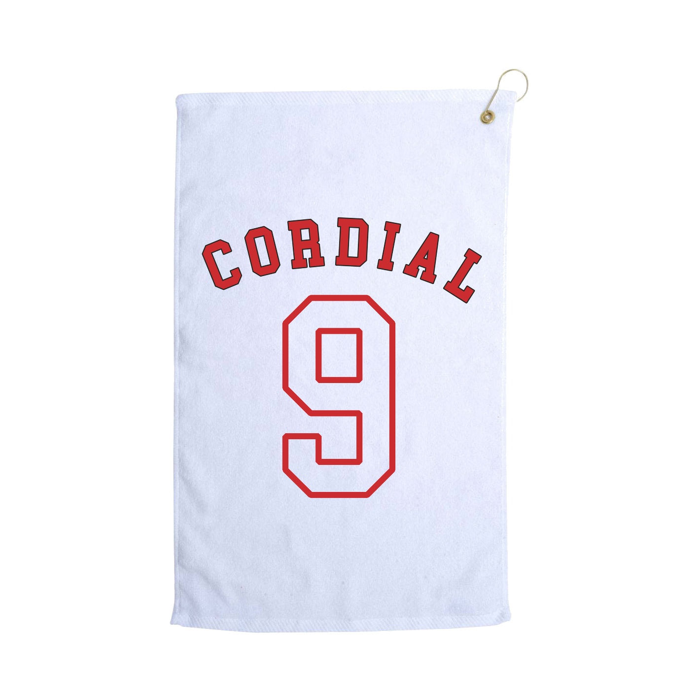 Golf Towel — Shirsey Arch in White