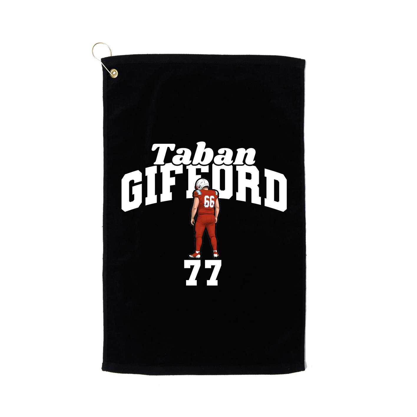 Golf Towel — Signature Arch in Black