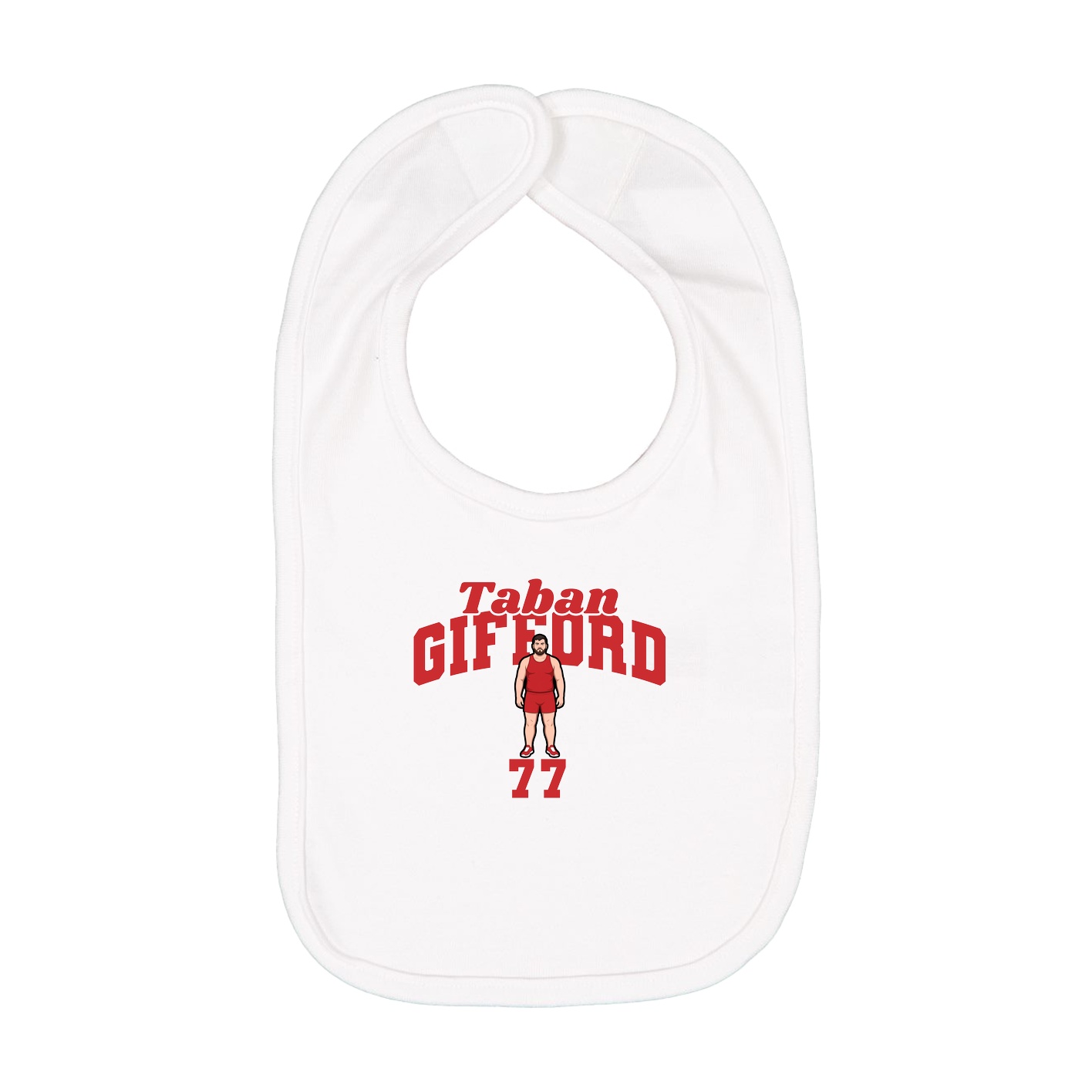 Infant Bib — Signature Arch in White