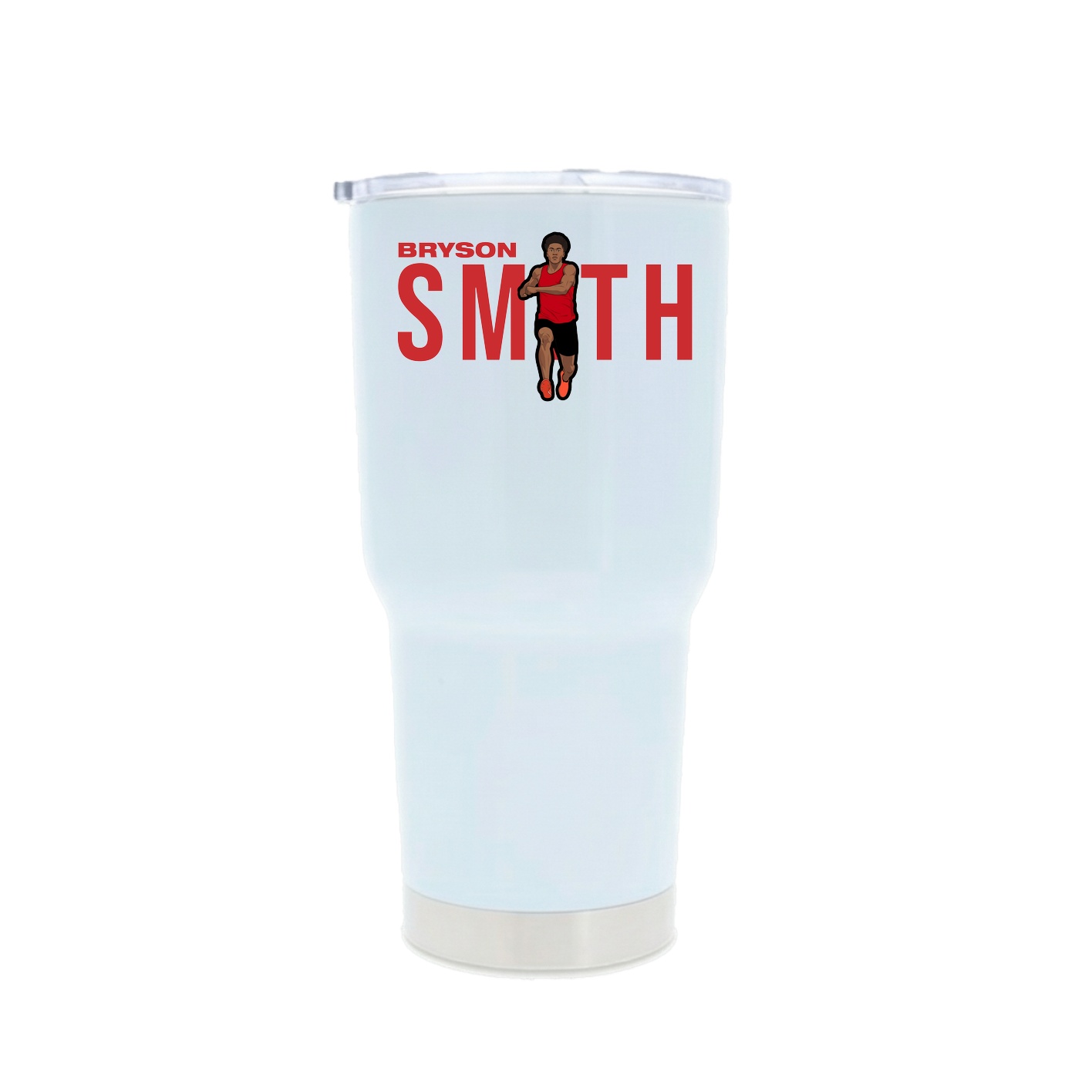 30oz Stainless Steel Tumbler — Player Name in White
