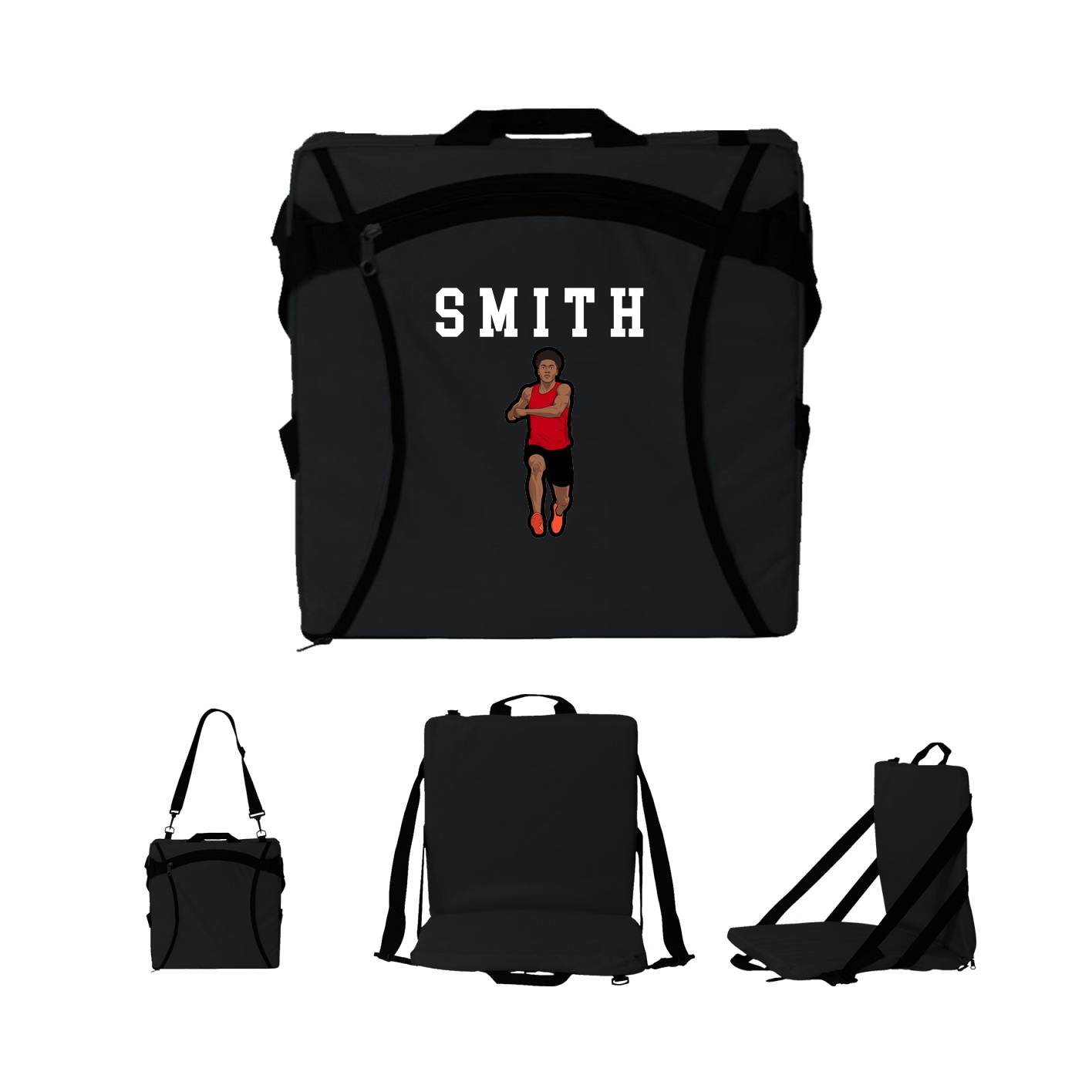 Folding Stadium Seat — Shirsey in Black