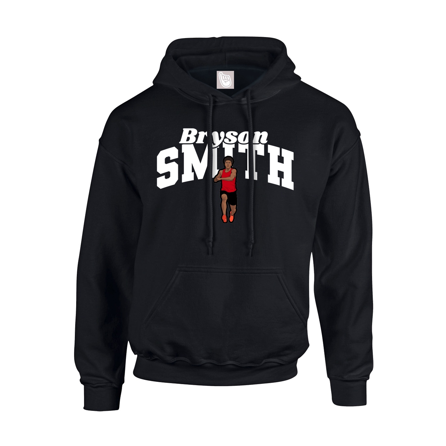 Youth Hoodie — Signature Arch in Black