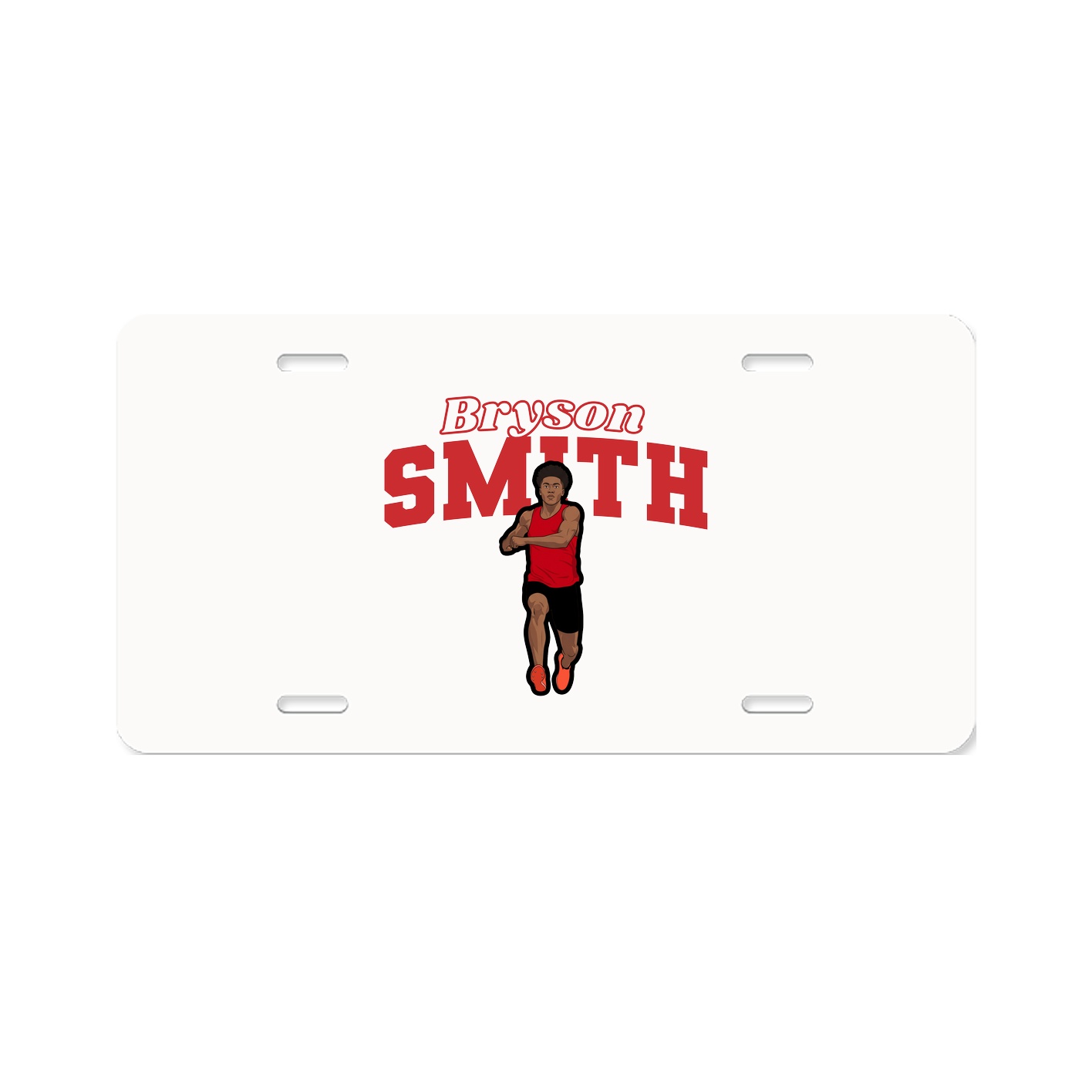 License Plate — Name Arch in Classic