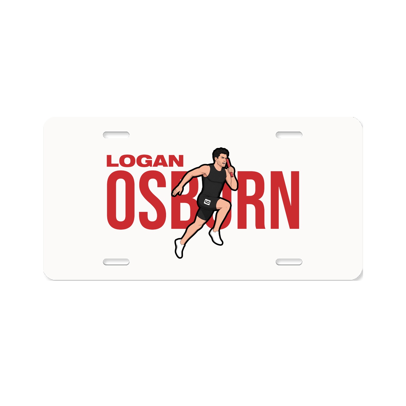 License Plate — Player Name in Classic