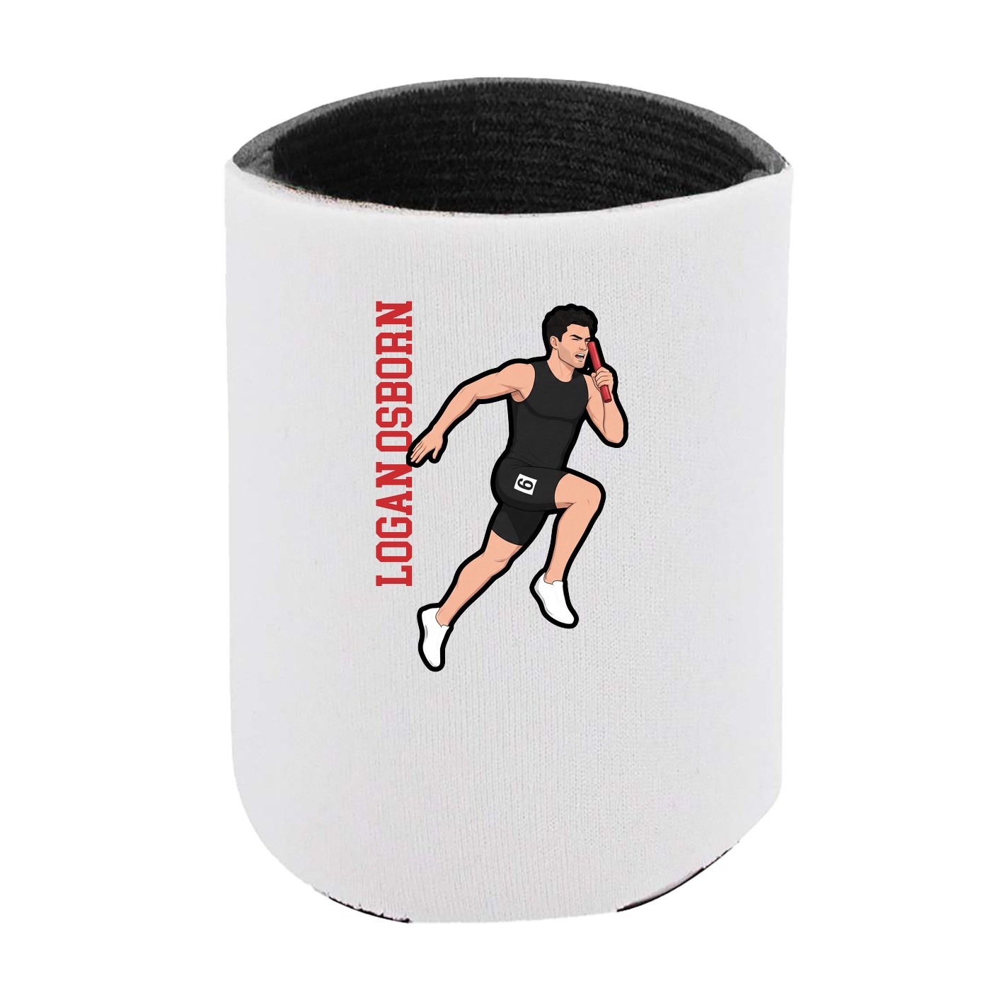 Can Holder — Name Vertical in White