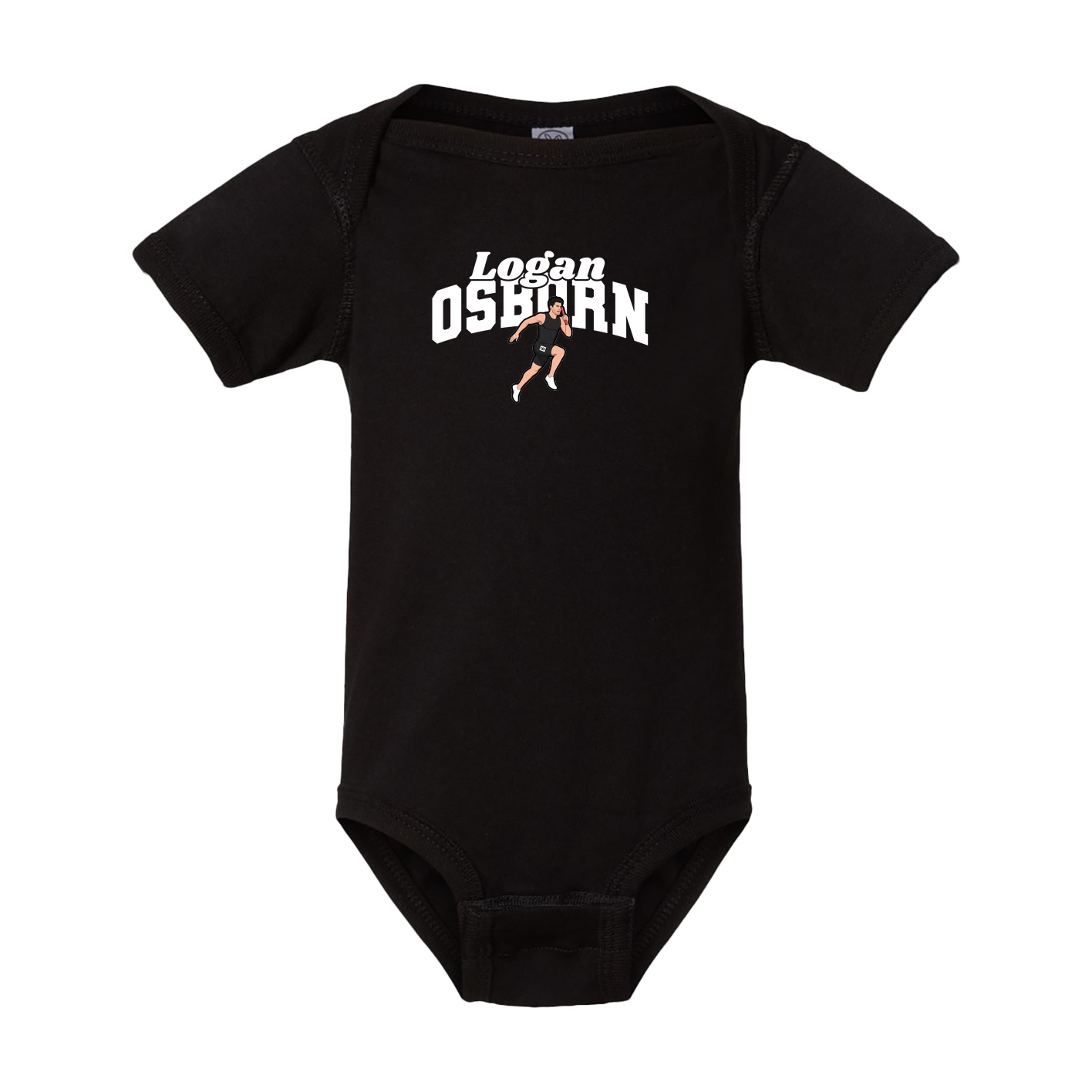 Baby Onesie — Signature Arch in Black