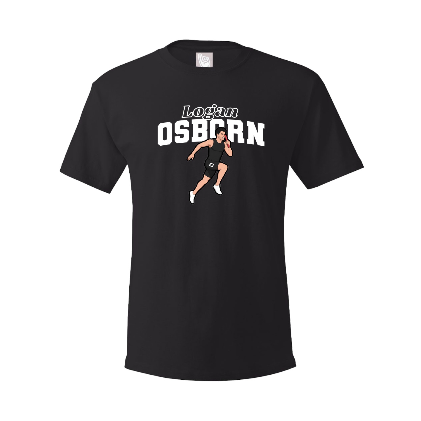Youth Tee — Name Arch in Black