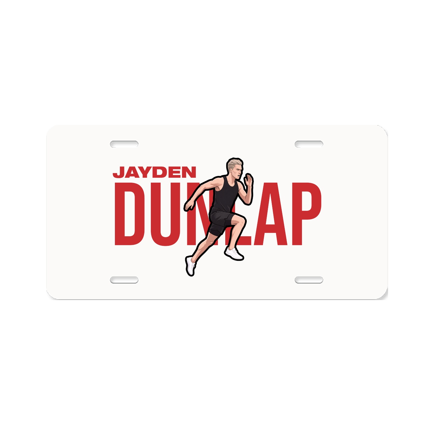 License Plate — Player Name in Classic