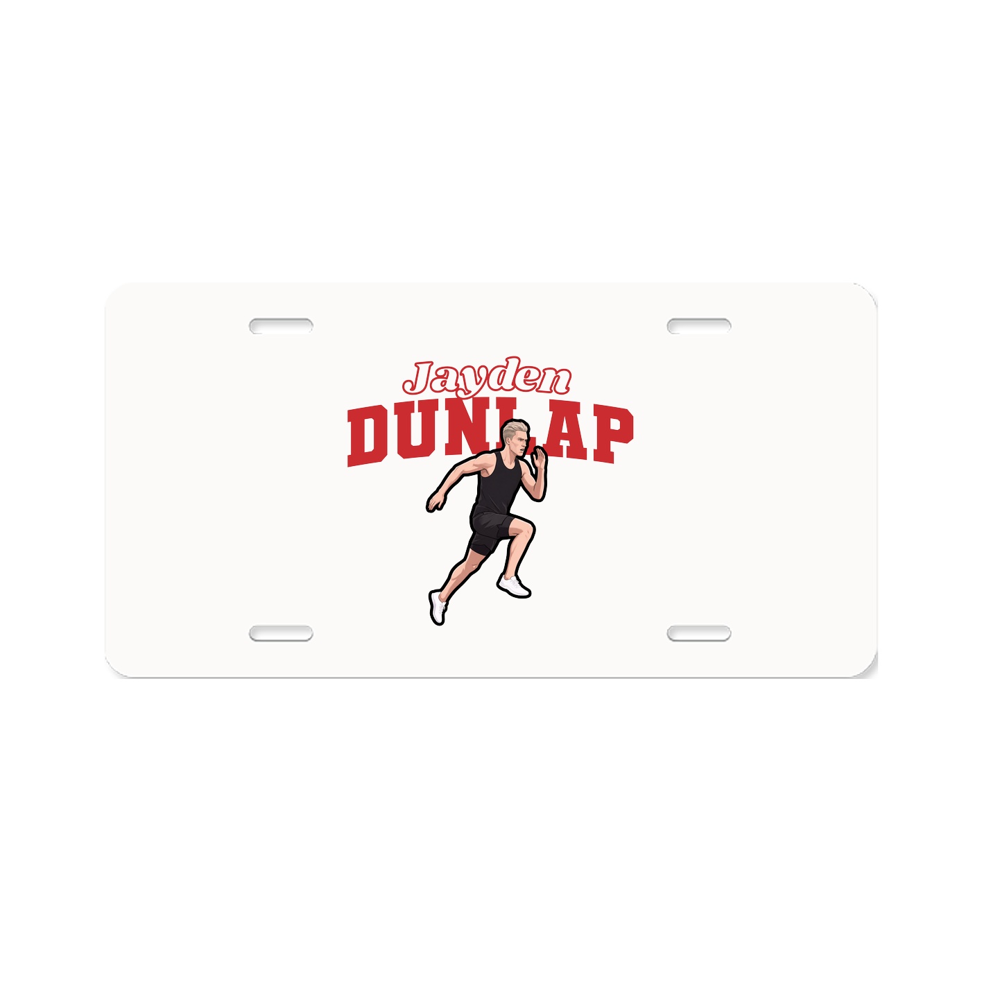 License Plate — Name Arch in Classic