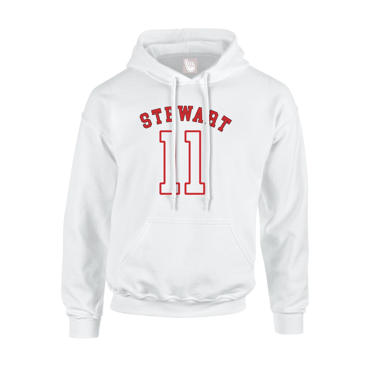 Youth Hoodie — Shirsey Arch in White