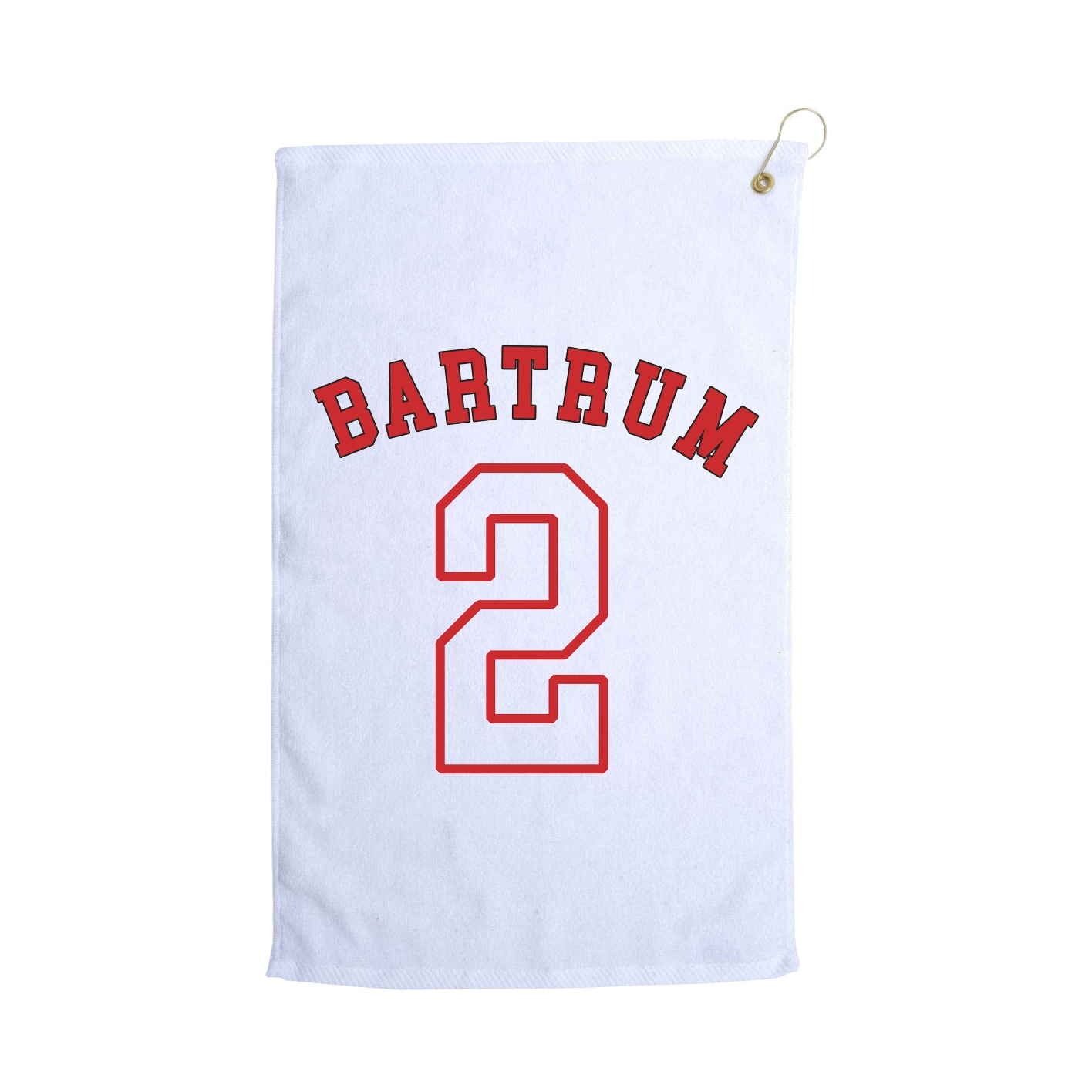 Golf Towel — Shirsey Arch in White