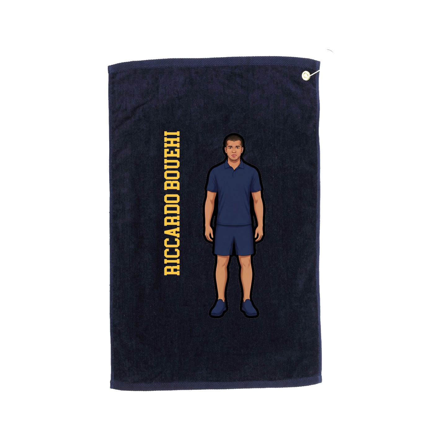 Golf Towel — Name Vertical in Navy