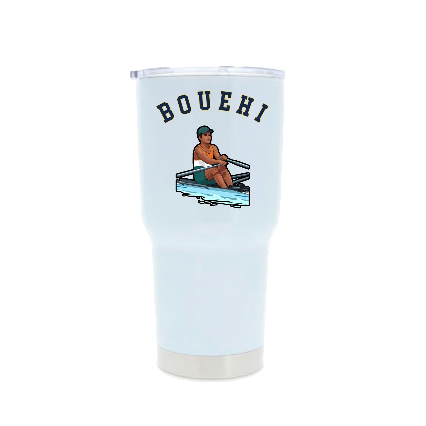 30oz Stainless Steel Tumbler — Shirsey Arch in White