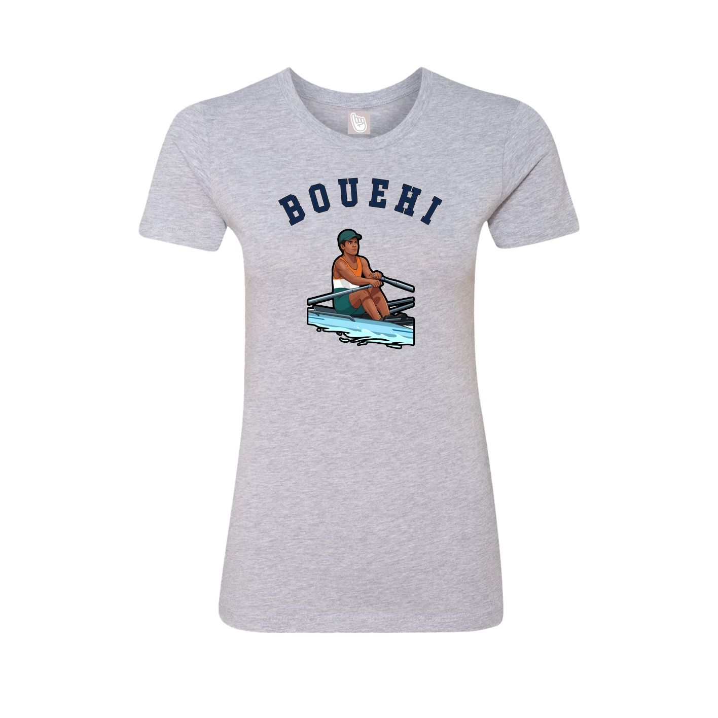 Fitted Women's Tee — Shirsey Arch in Grey