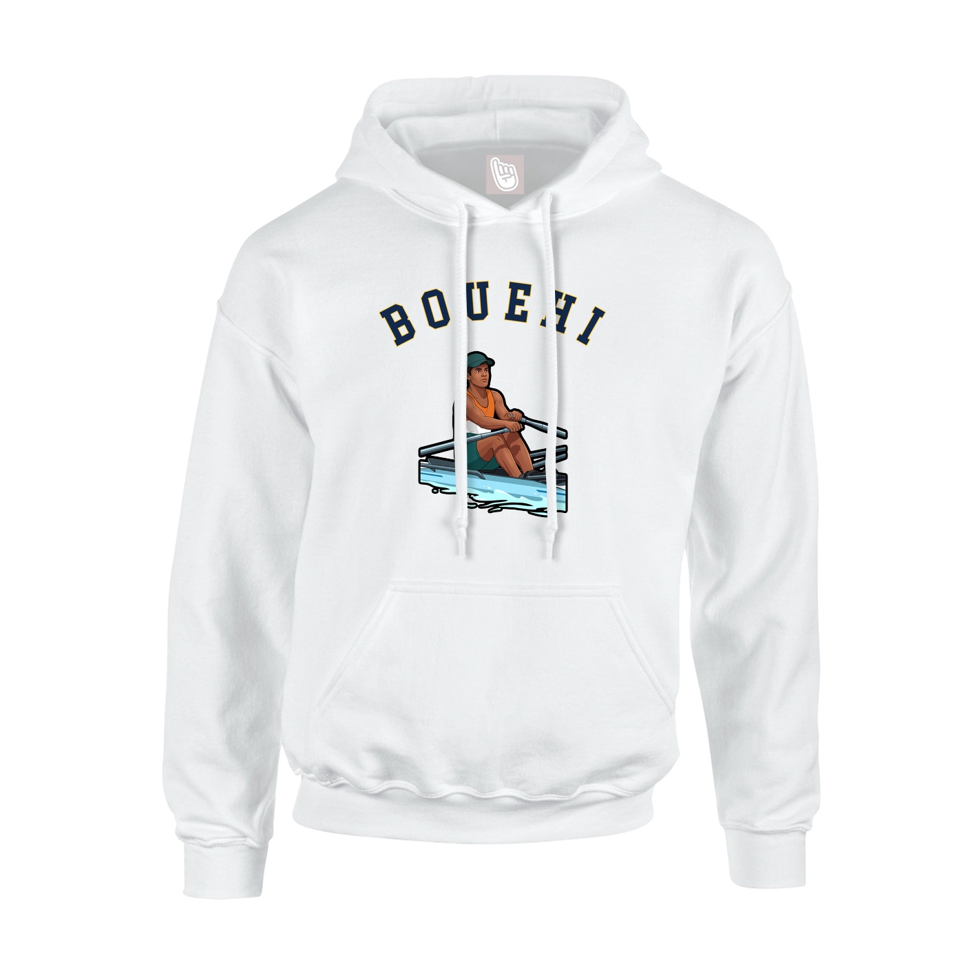 Youth Hoodie — Shirsey Arch in White
