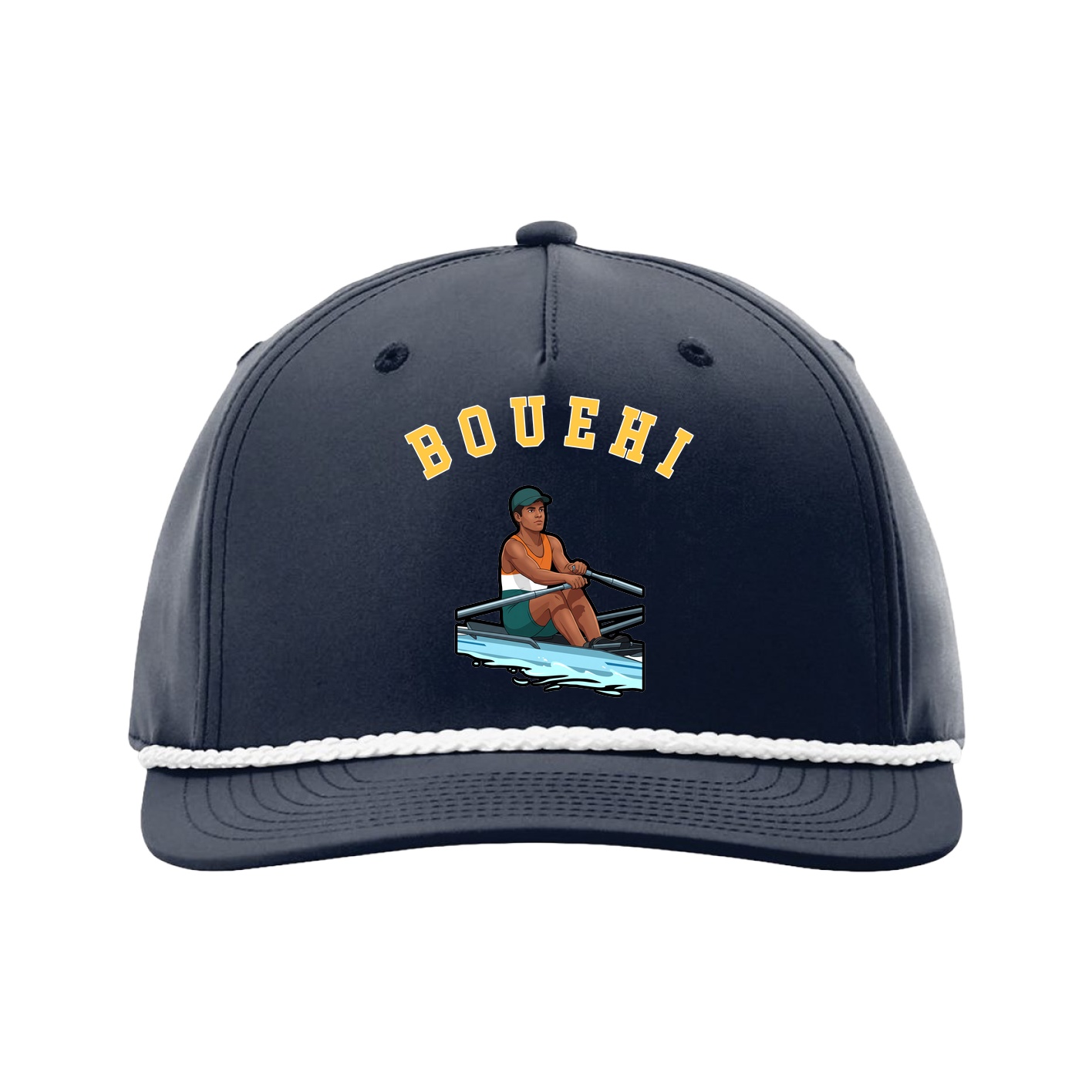 Five-Panel Classic Rope Cap — Shirsey Arch in Navy