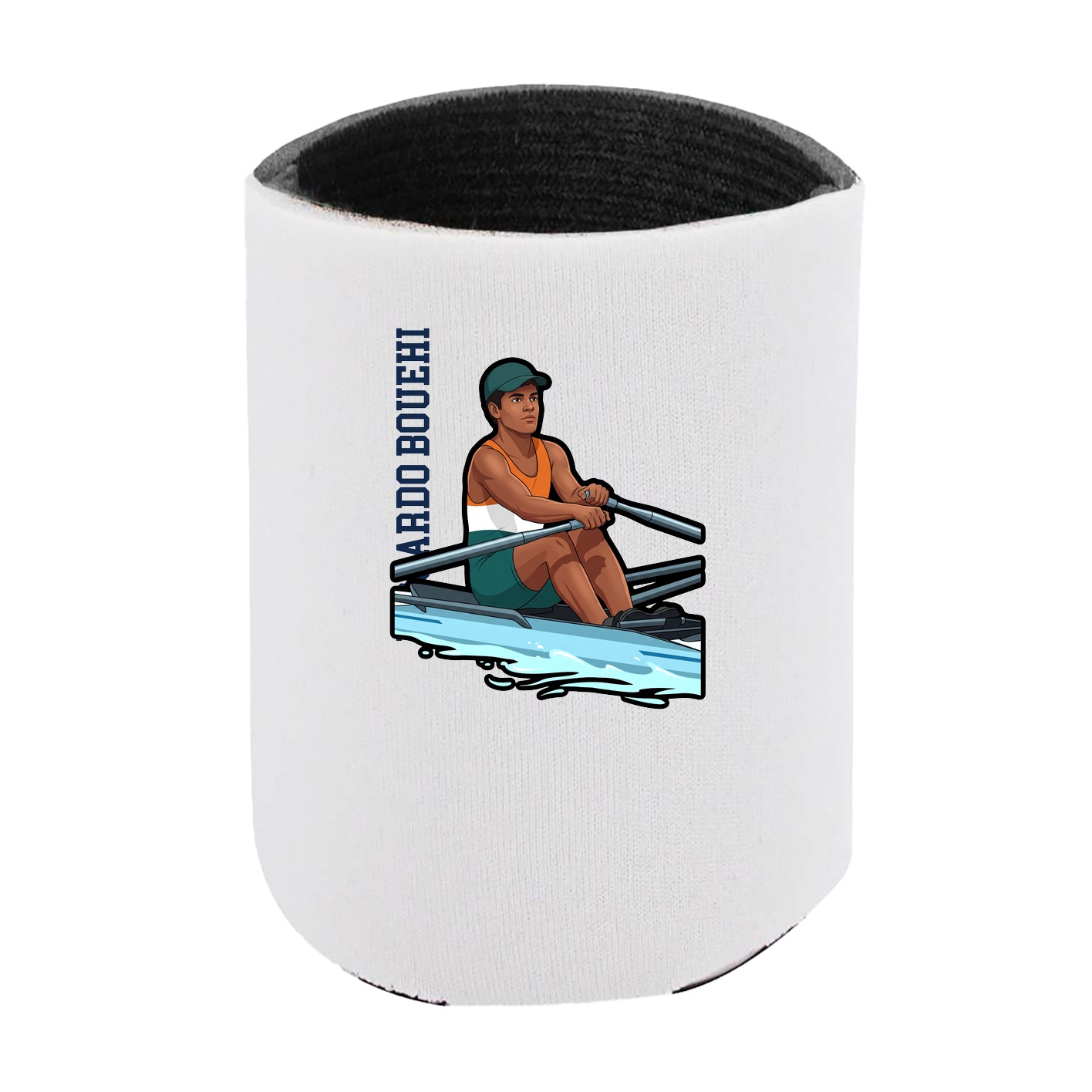 Can Holder — Name Vertical in White