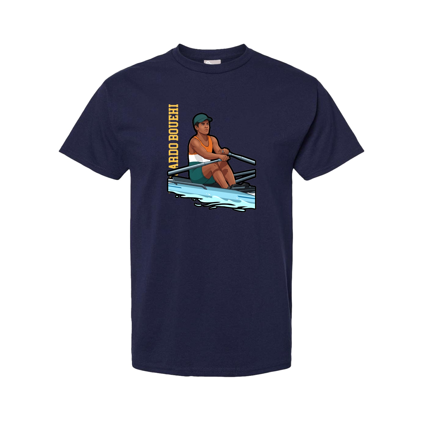 Youth Tee — Name Vertical in Navy