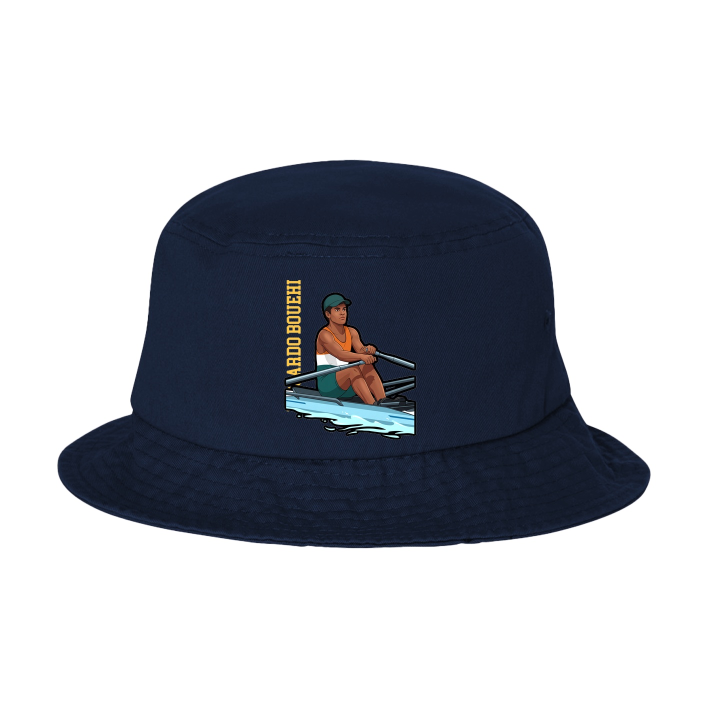 Bucket Cap — Name Vertical in Navy