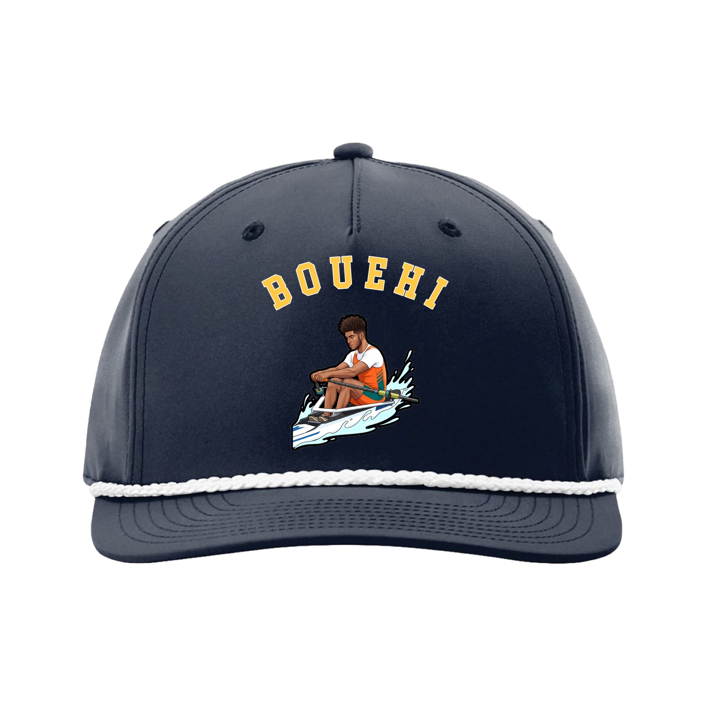 Five-Panel Classic Rope Cap — Shirsey Arch in Navy