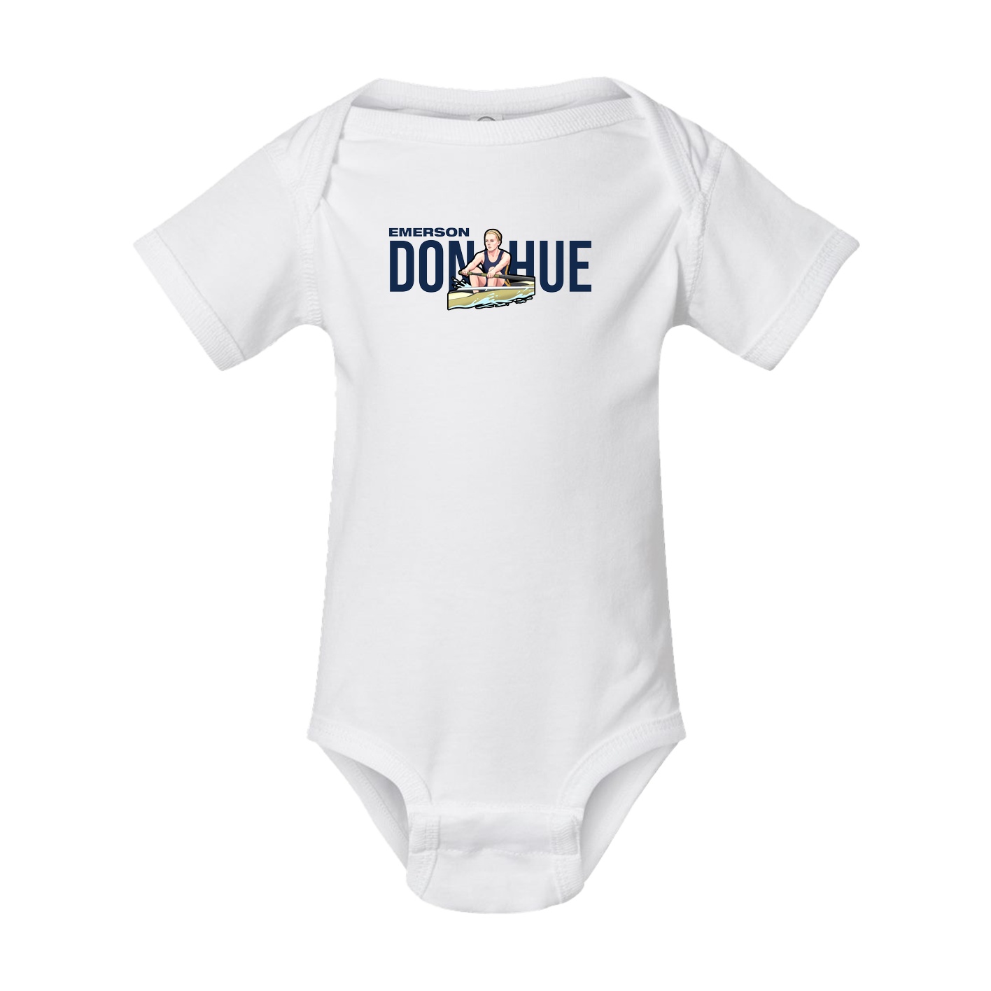Baby Onesie — Player Name in White