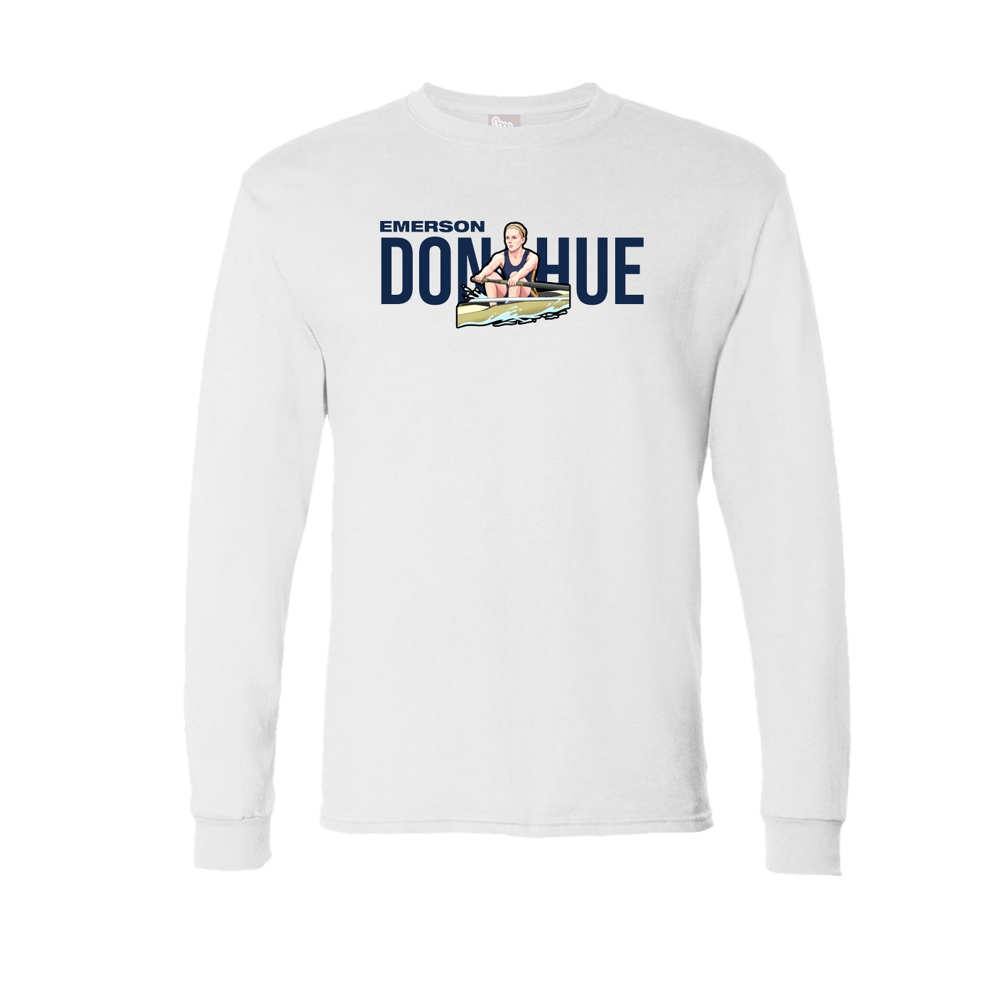 Long Sleeve Tee — Player Name in White
