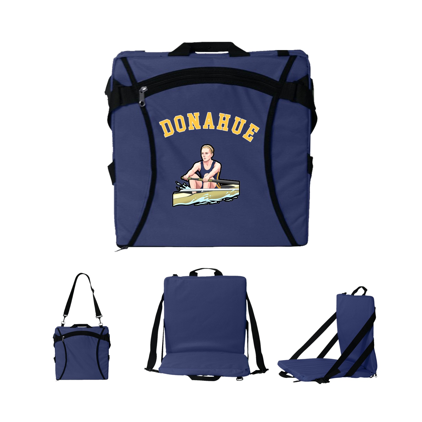 Folding Stadium Seat — Shirsey Arch in Navy