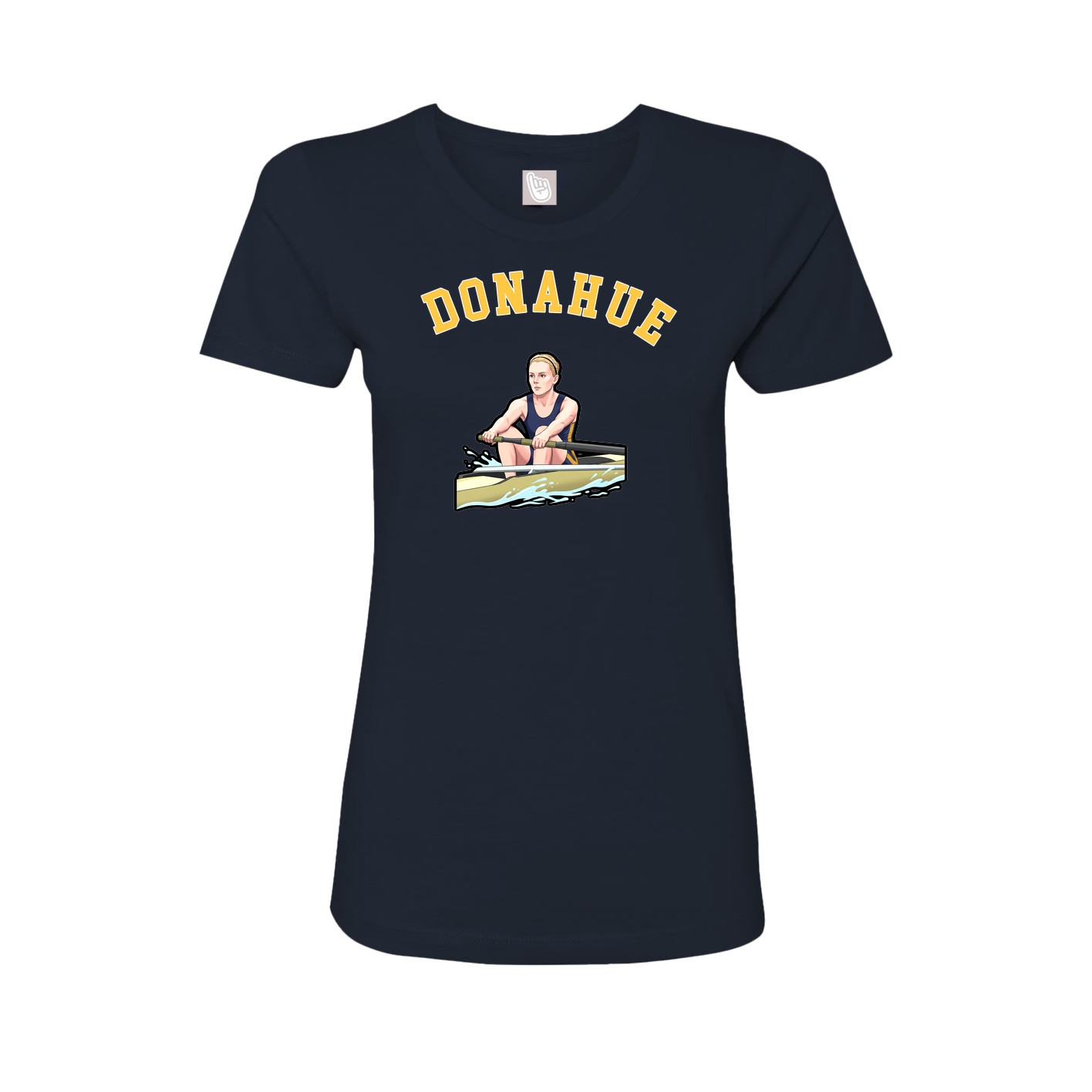 Fitted Women's Tee — Shirsey Arch in Navy