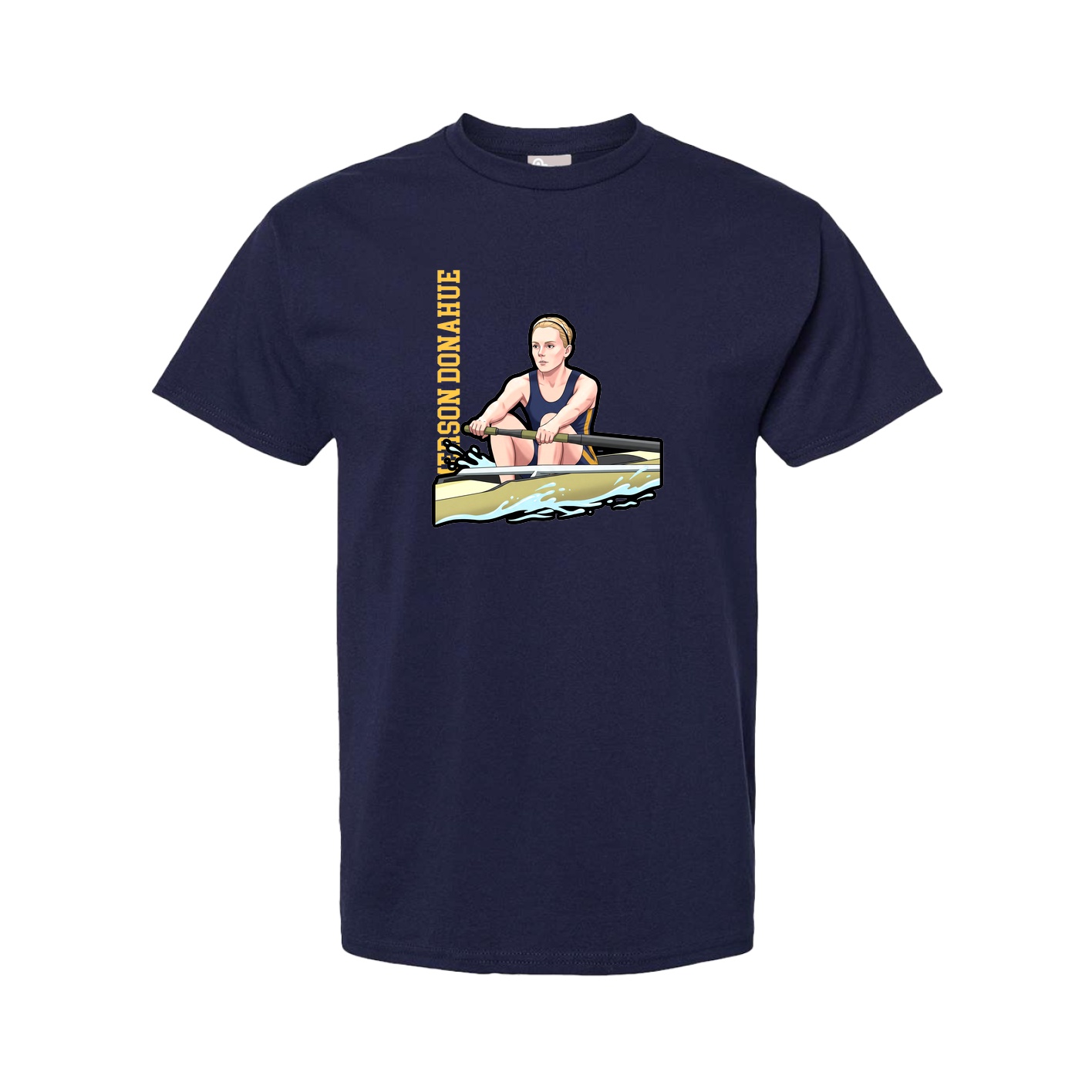 Youth Tee — Name Vertical in Navy
