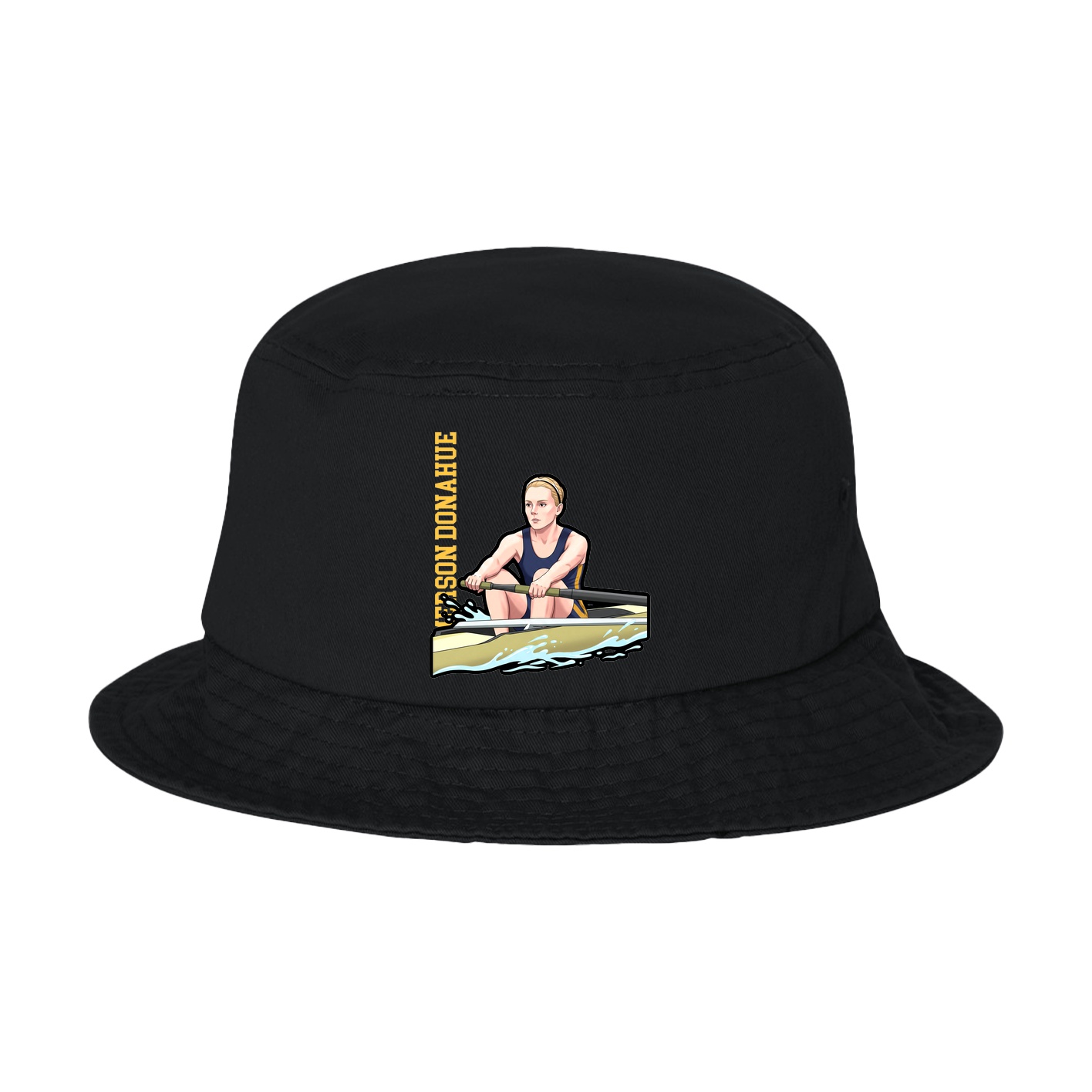 Bucket Cap — Name Vertical in Black