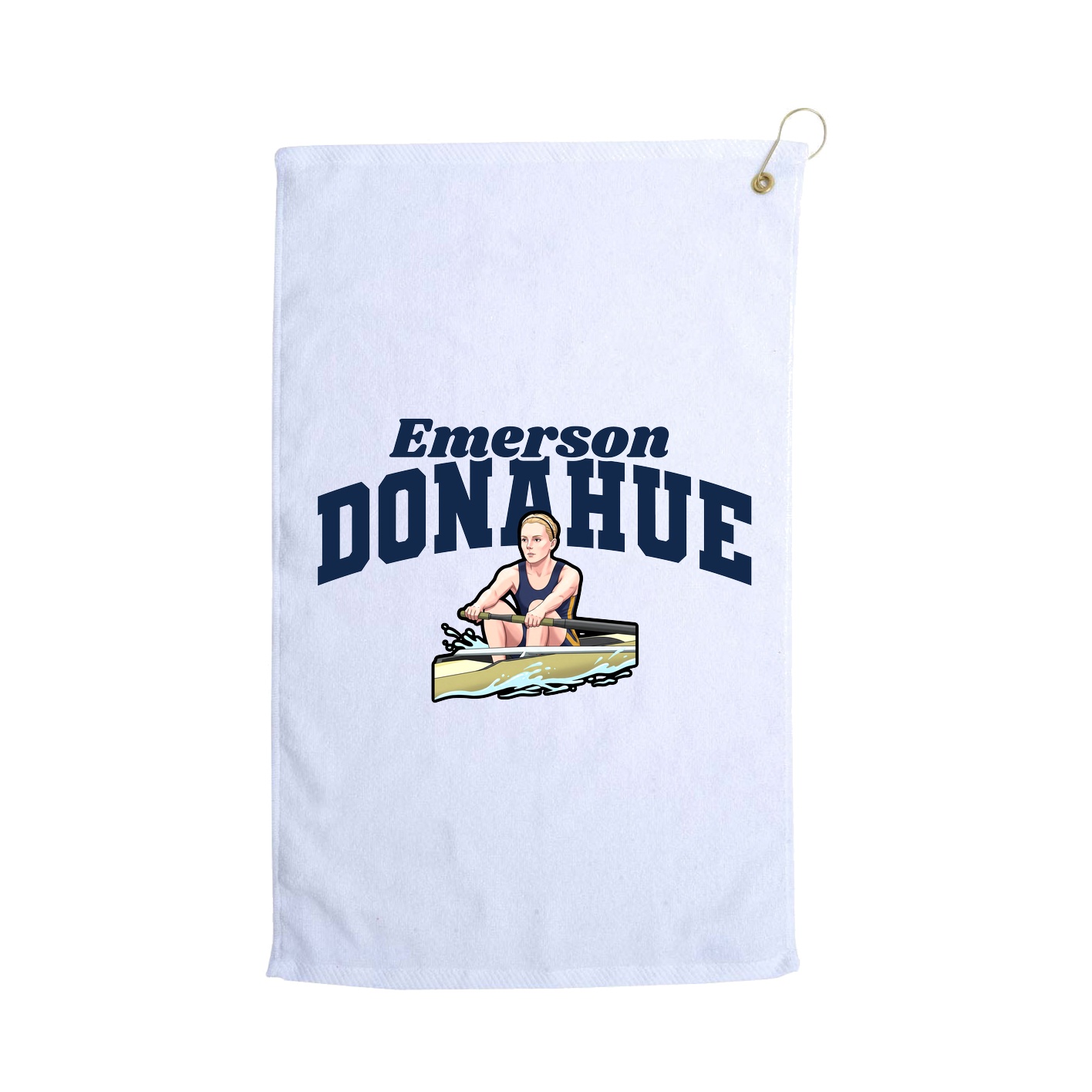 Golf Towel — Signature Arch in White