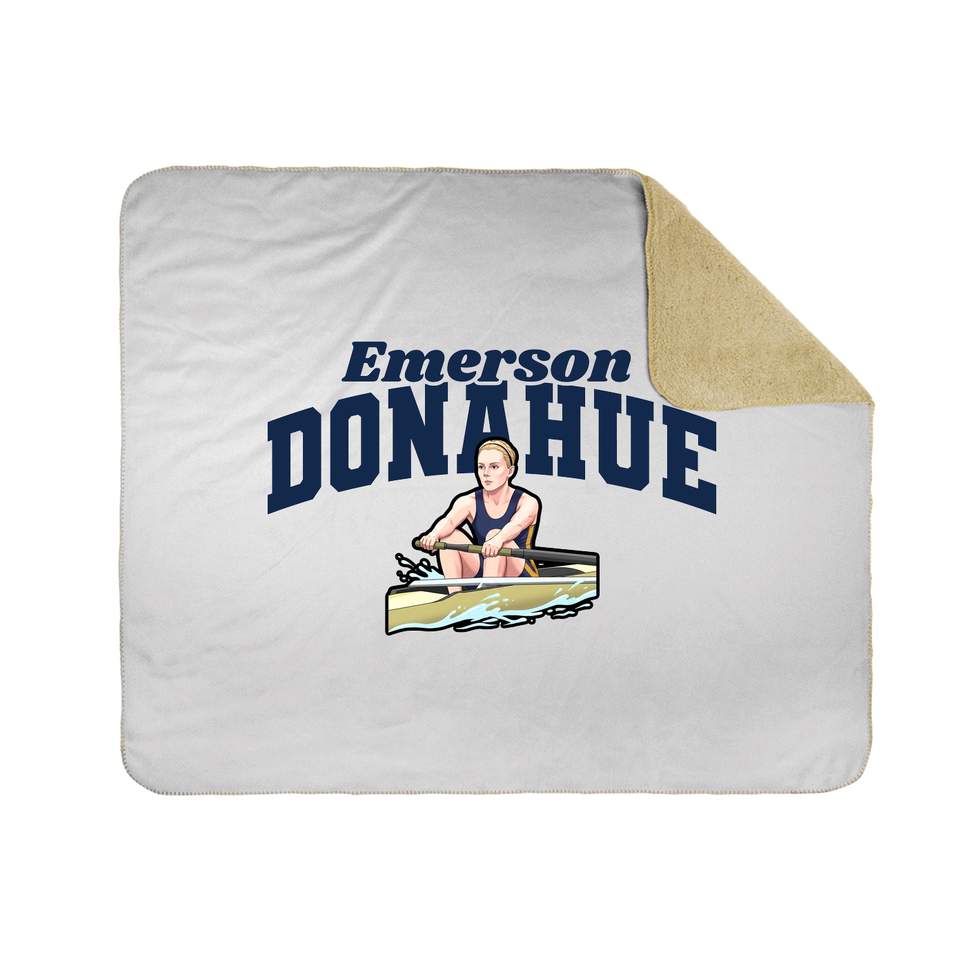 Throw Blanket — Signature Arch in White