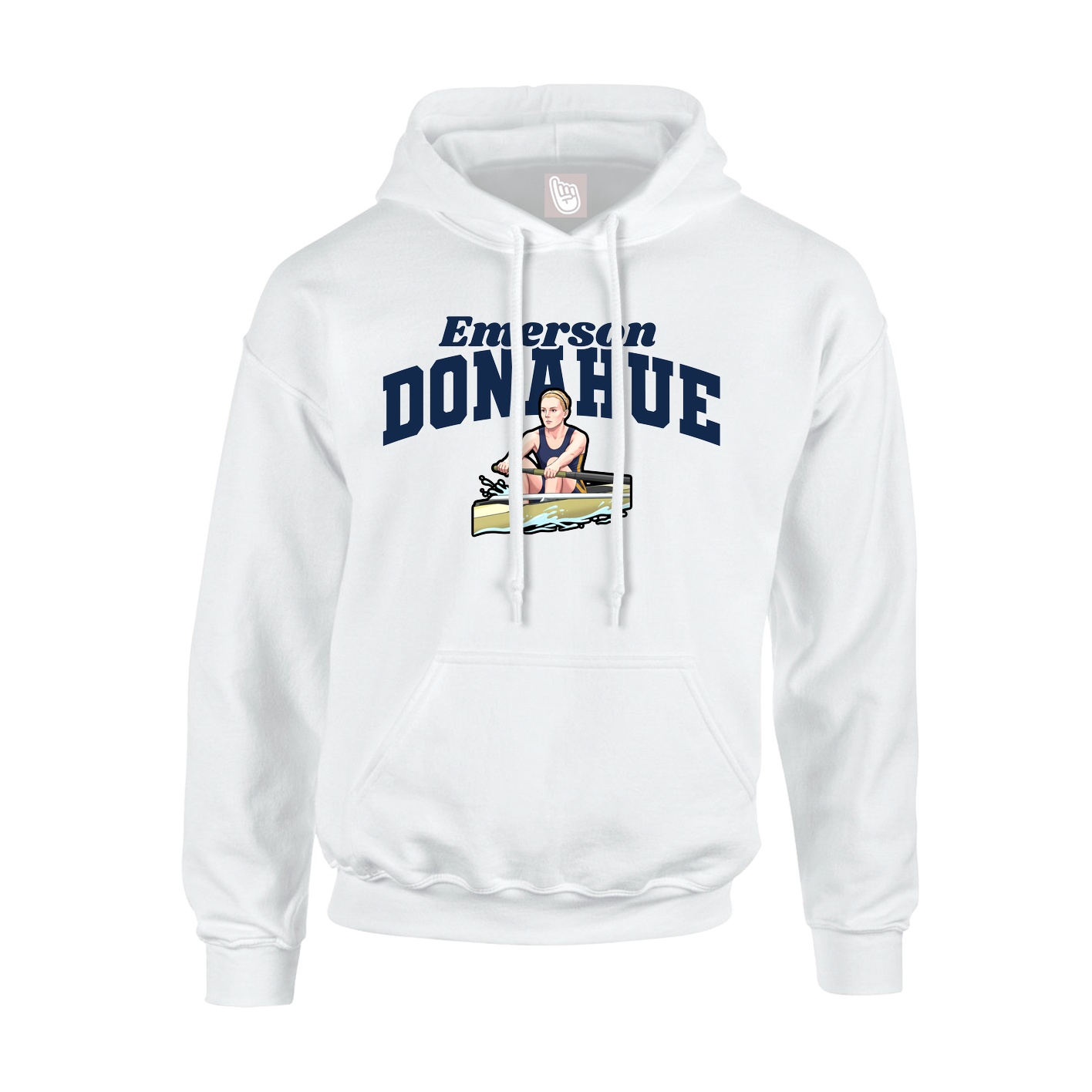 Hoodie — Signature Arch in White