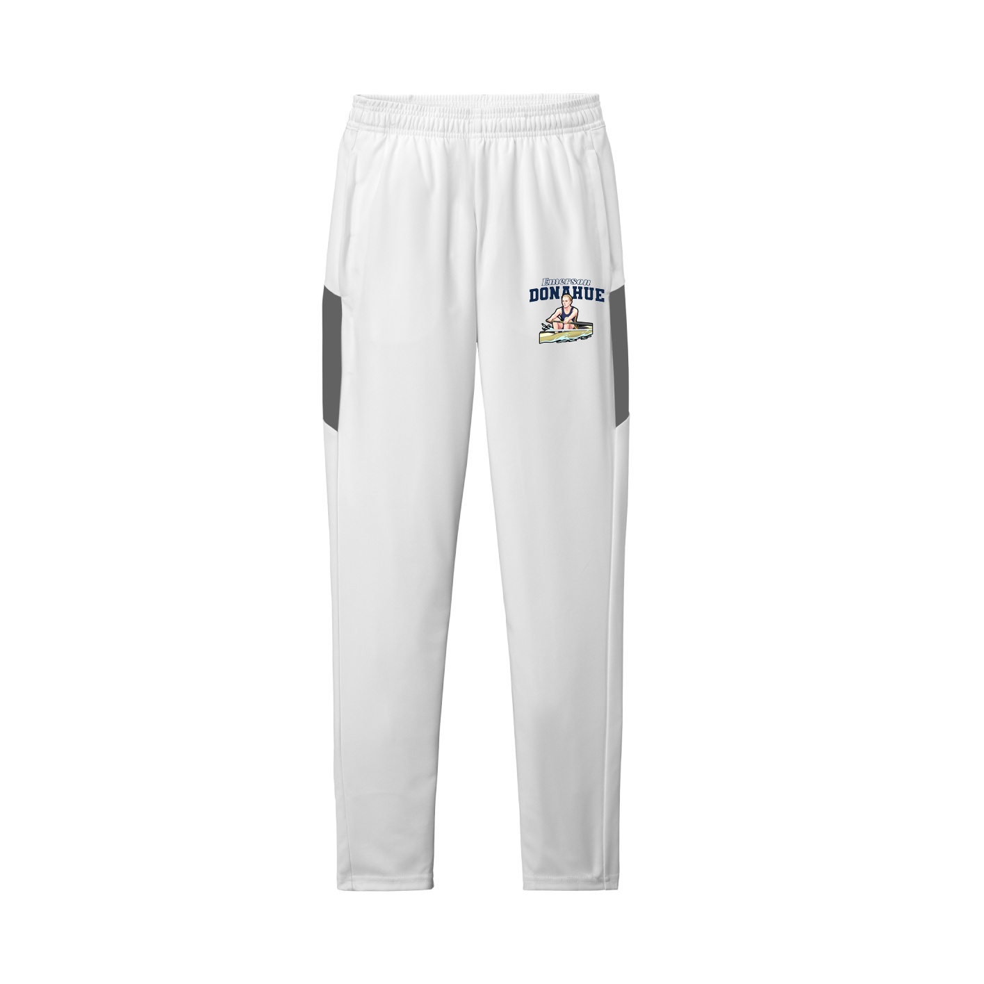 Team Travel Pant — Name Arch in White/Grey