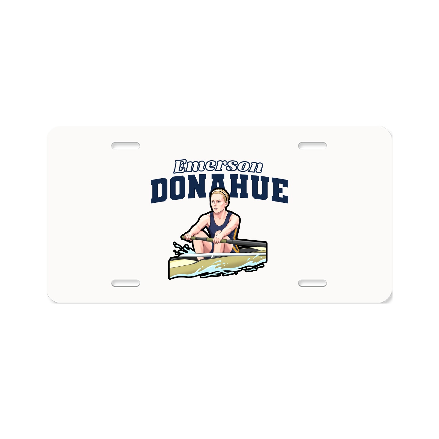 License Plate — Name Arch in Classic