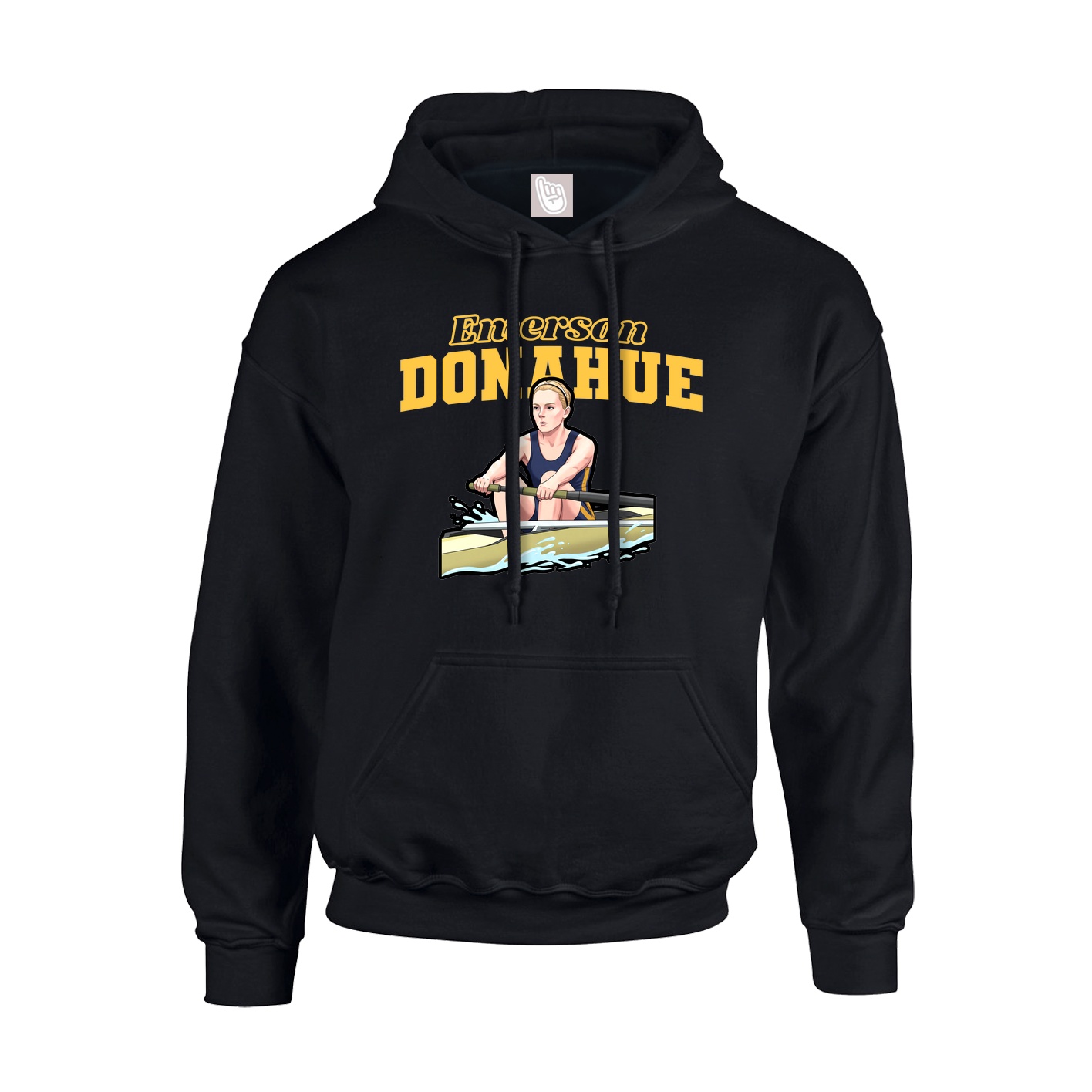 Hoodie — Name Arch in Black